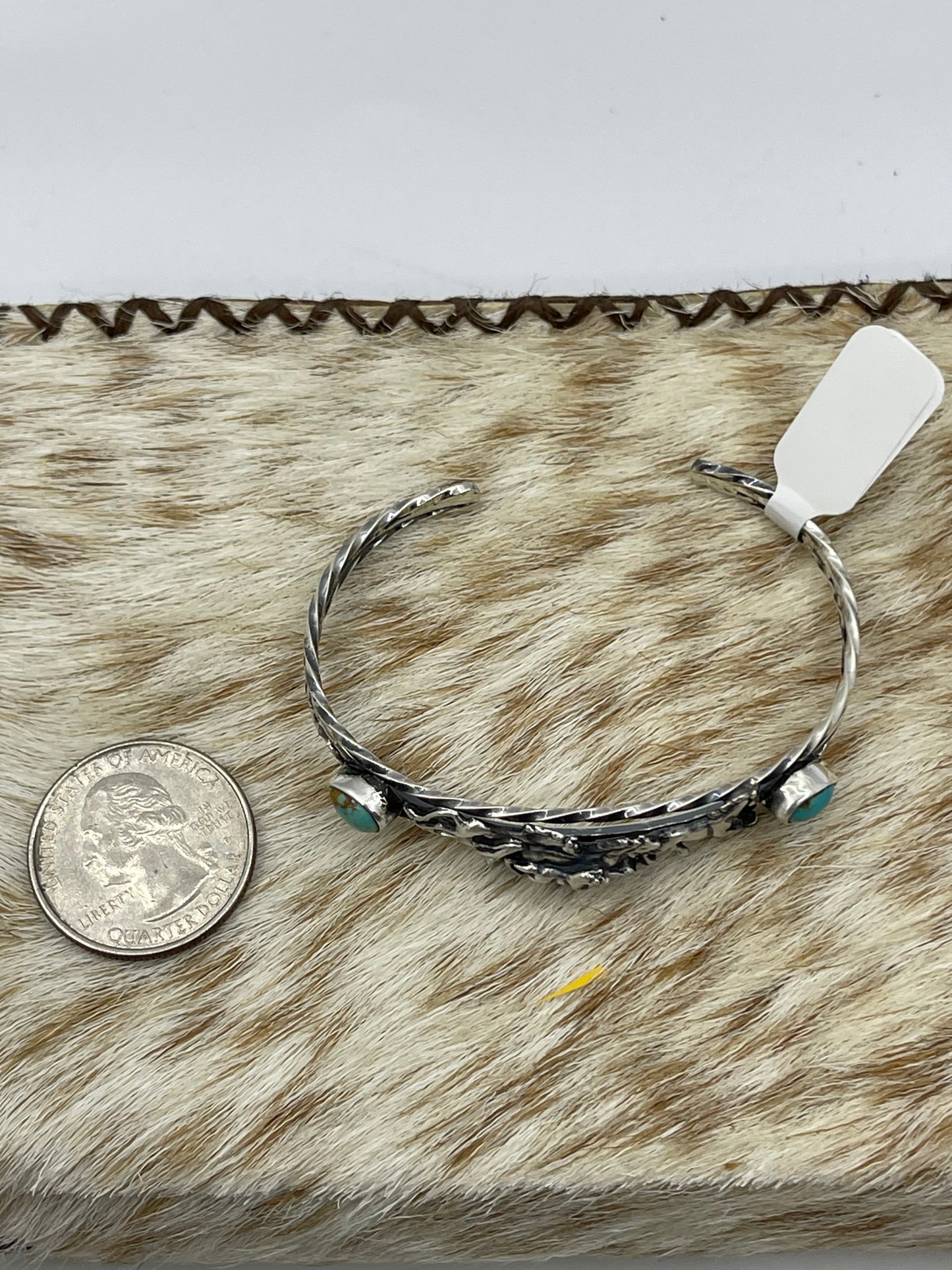 5.5”- 7” Turquoise Horse Cuff by Bobby Platero, Navajo