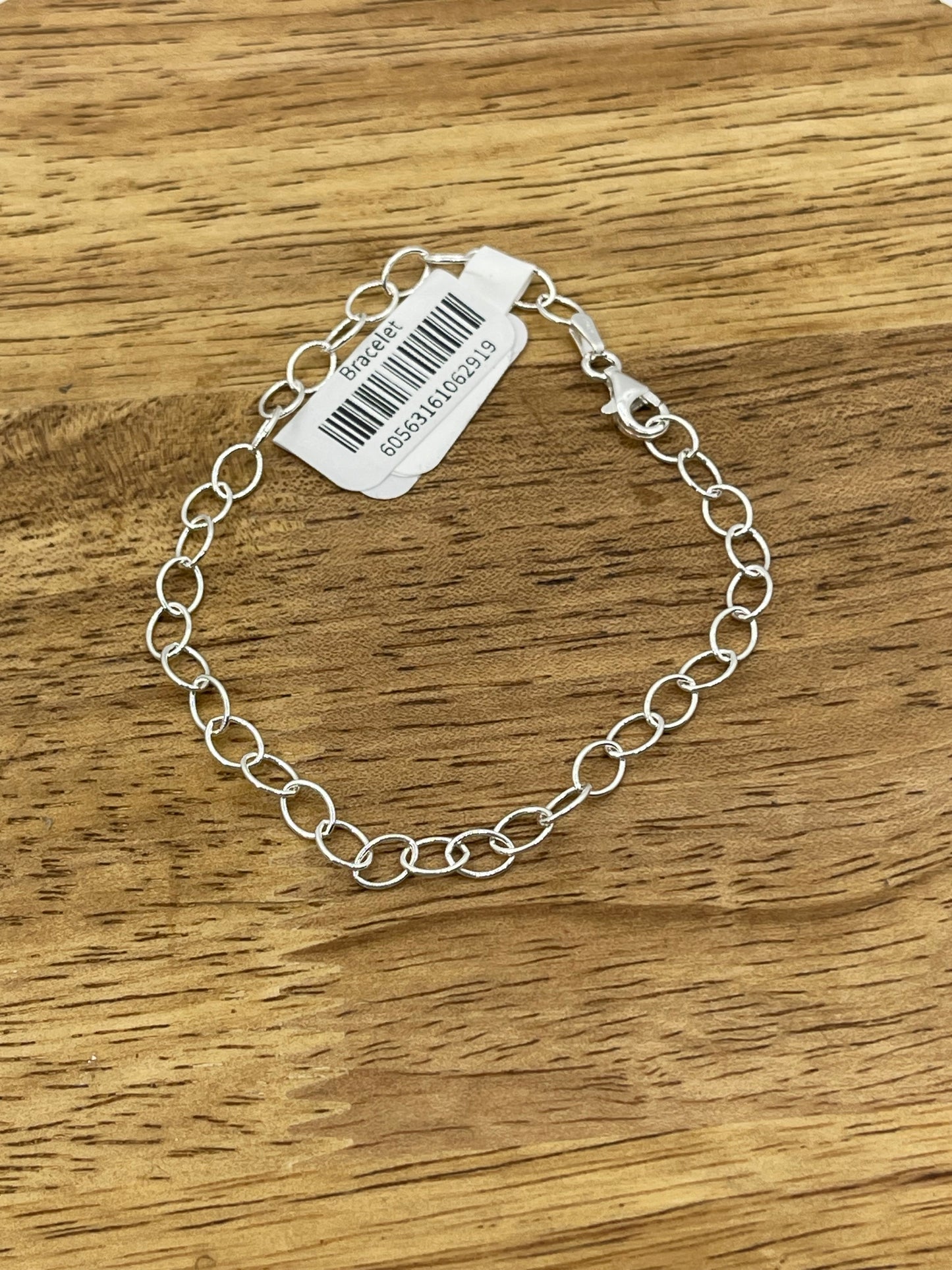 7 1/4" Sterling Silver Chain Linked Bracelet