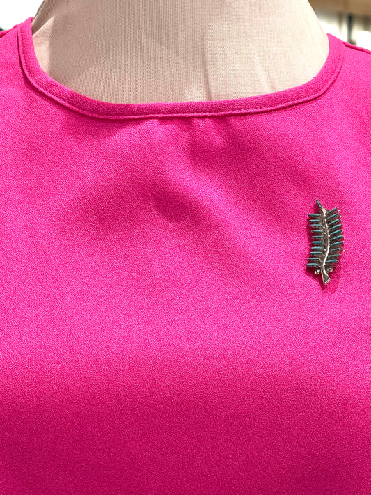 Sterling Silver and Turquoise Zuni Needlepoint Pin
