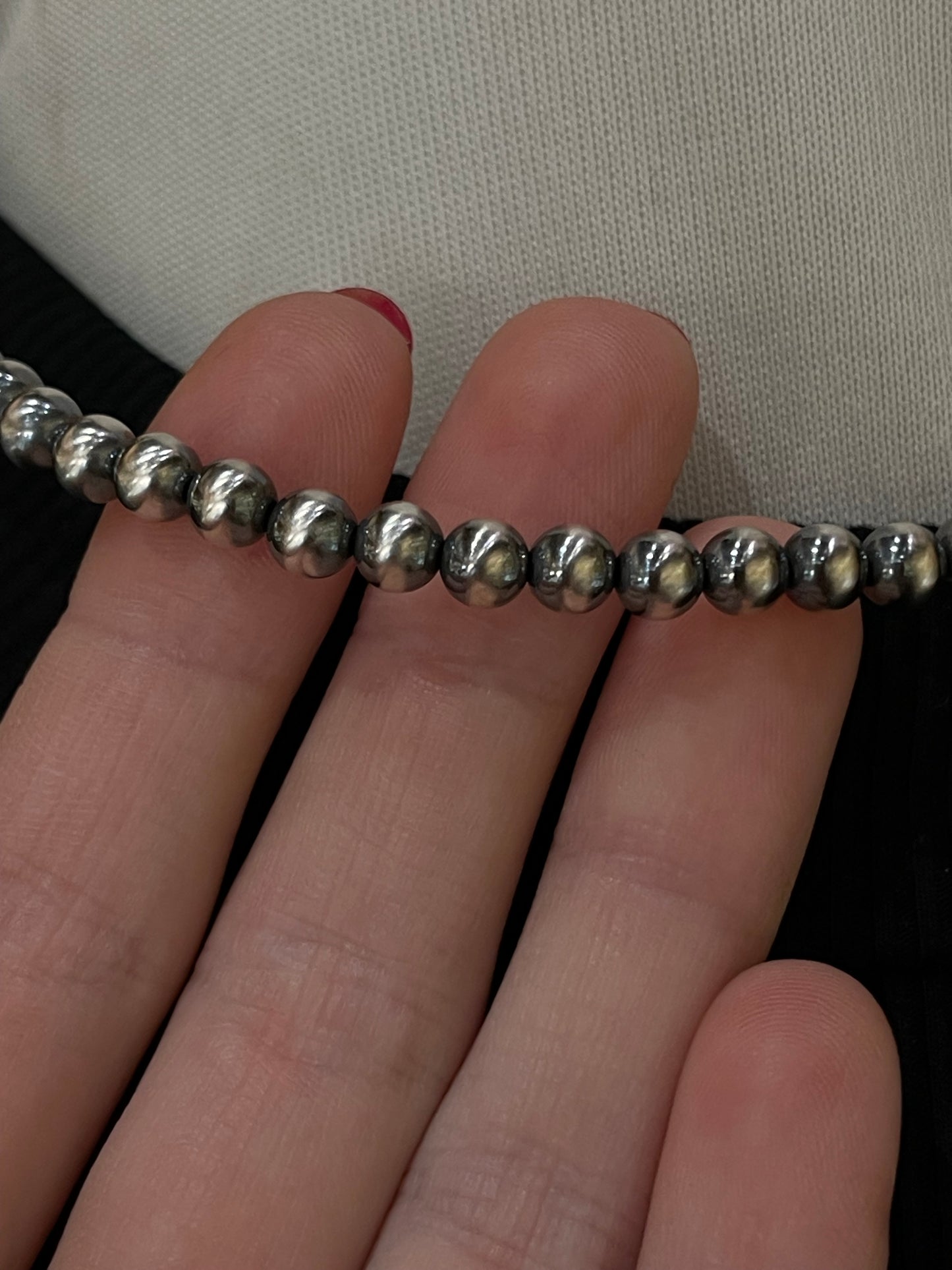 16" 5mm Navajo Style Pearls