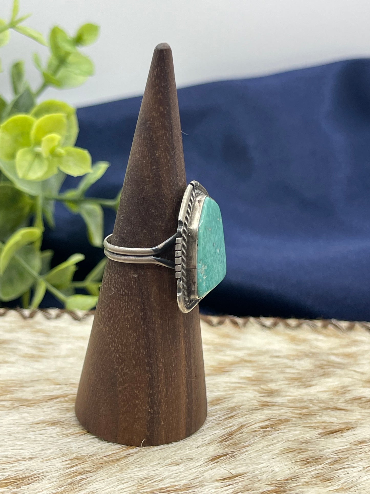 7.5 Sonoran Turquoise Ring by Dave Skeets