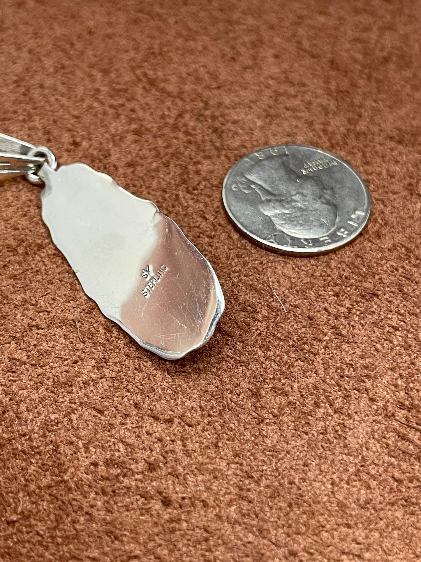 Blue Lapis Teardrop Pendant with a 7mm Bale