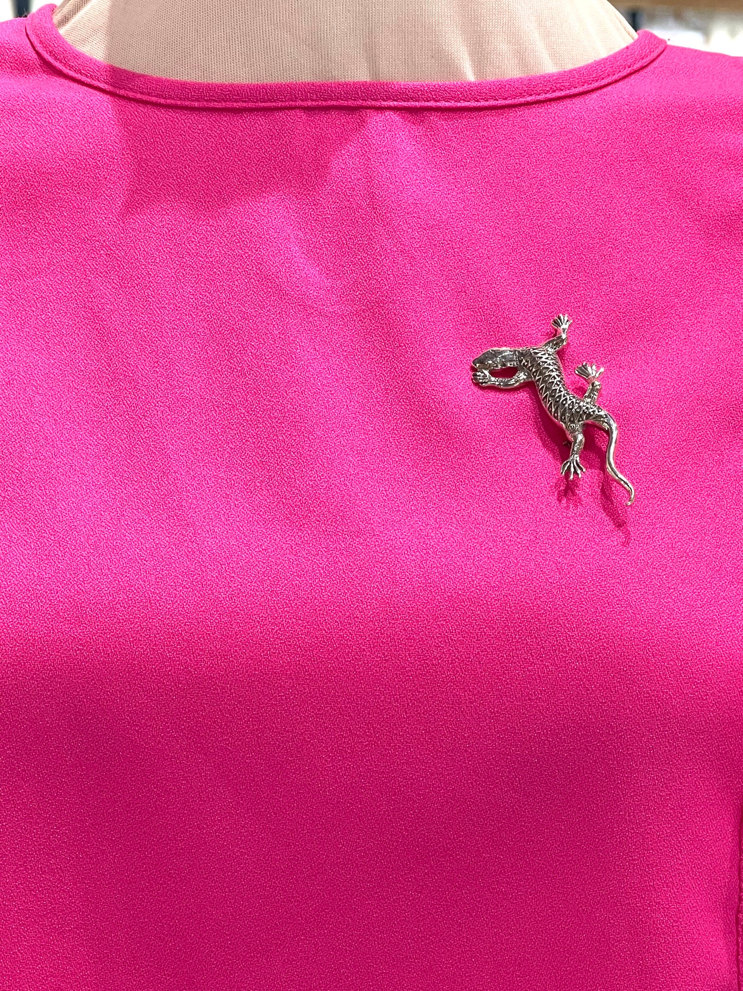Sterling Silver Lizard Pin