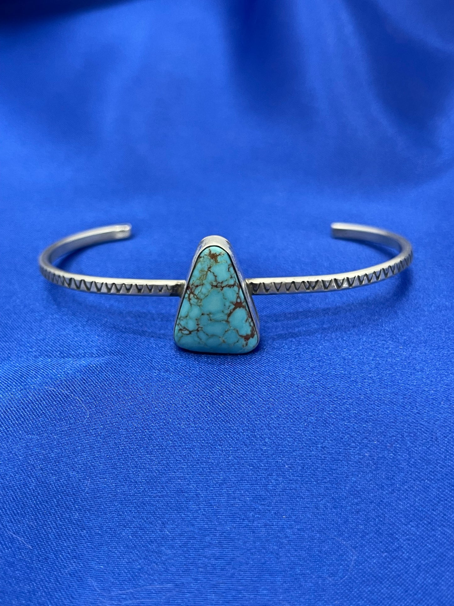 5.75" - 7" #8 Turquoise Cuff