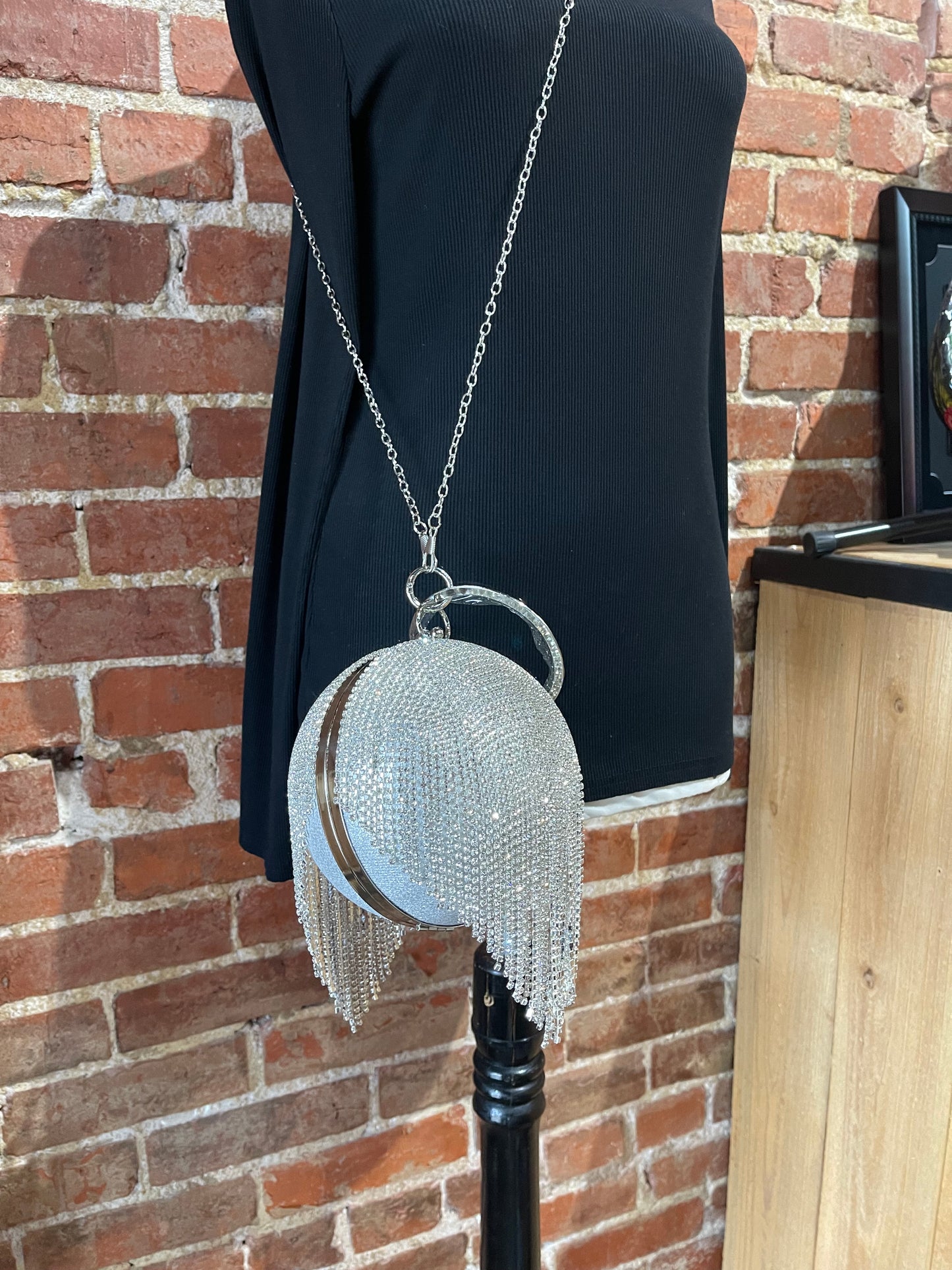Silver Disco Ball Purse