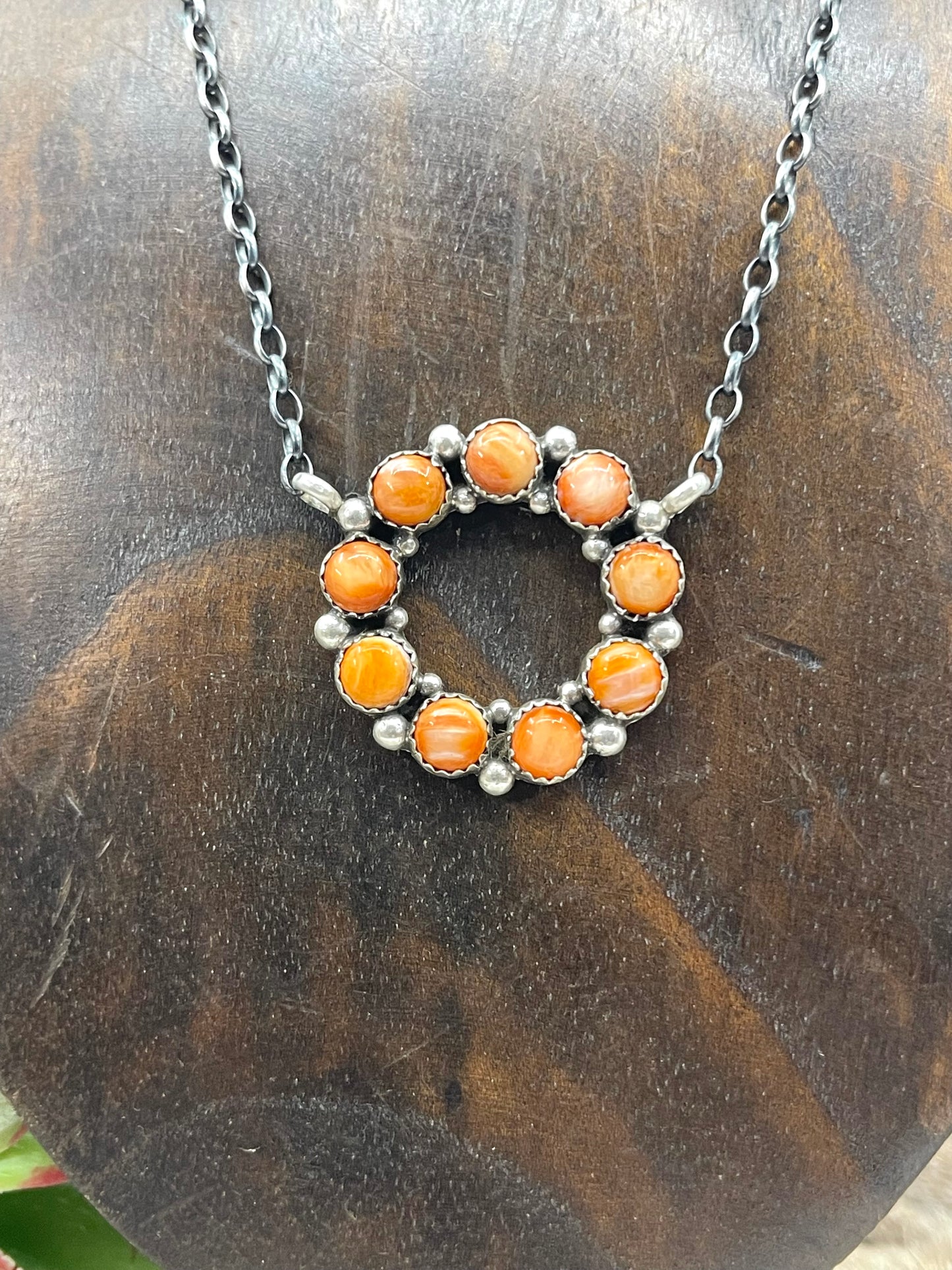 16" Spiny Oyster Shell Necklace