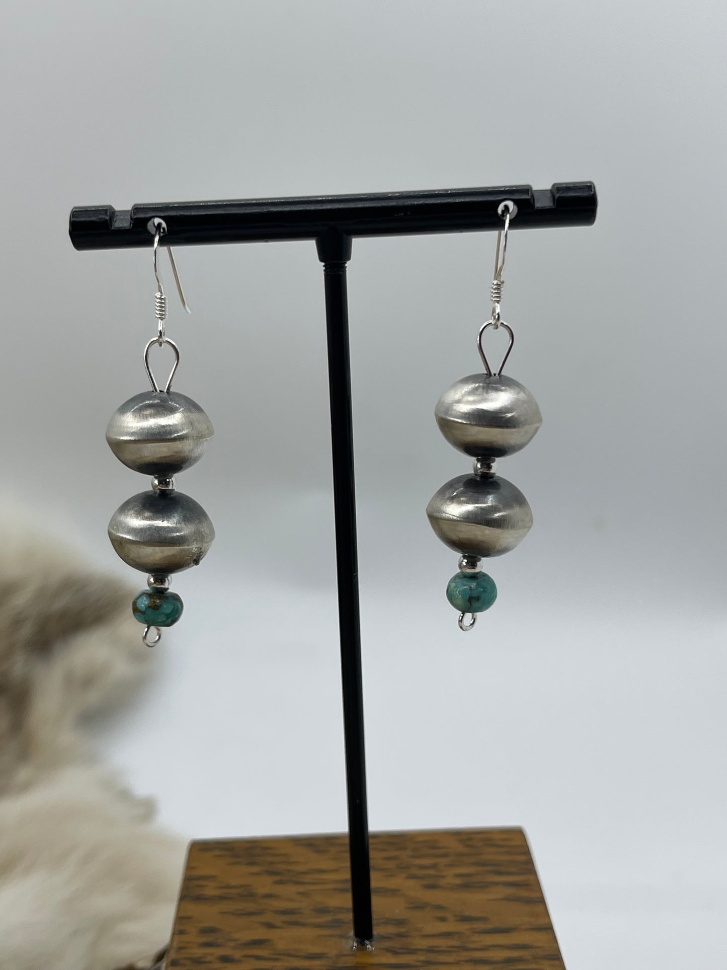 32" 24mm Handmade Set Navajo Pearls by Sharon Cooley, Navajo