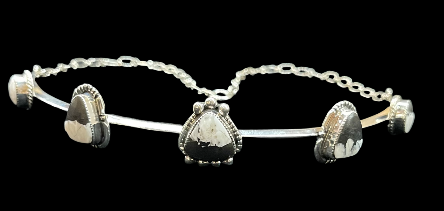 White Buffalo Choker by David Lopez, Navajo