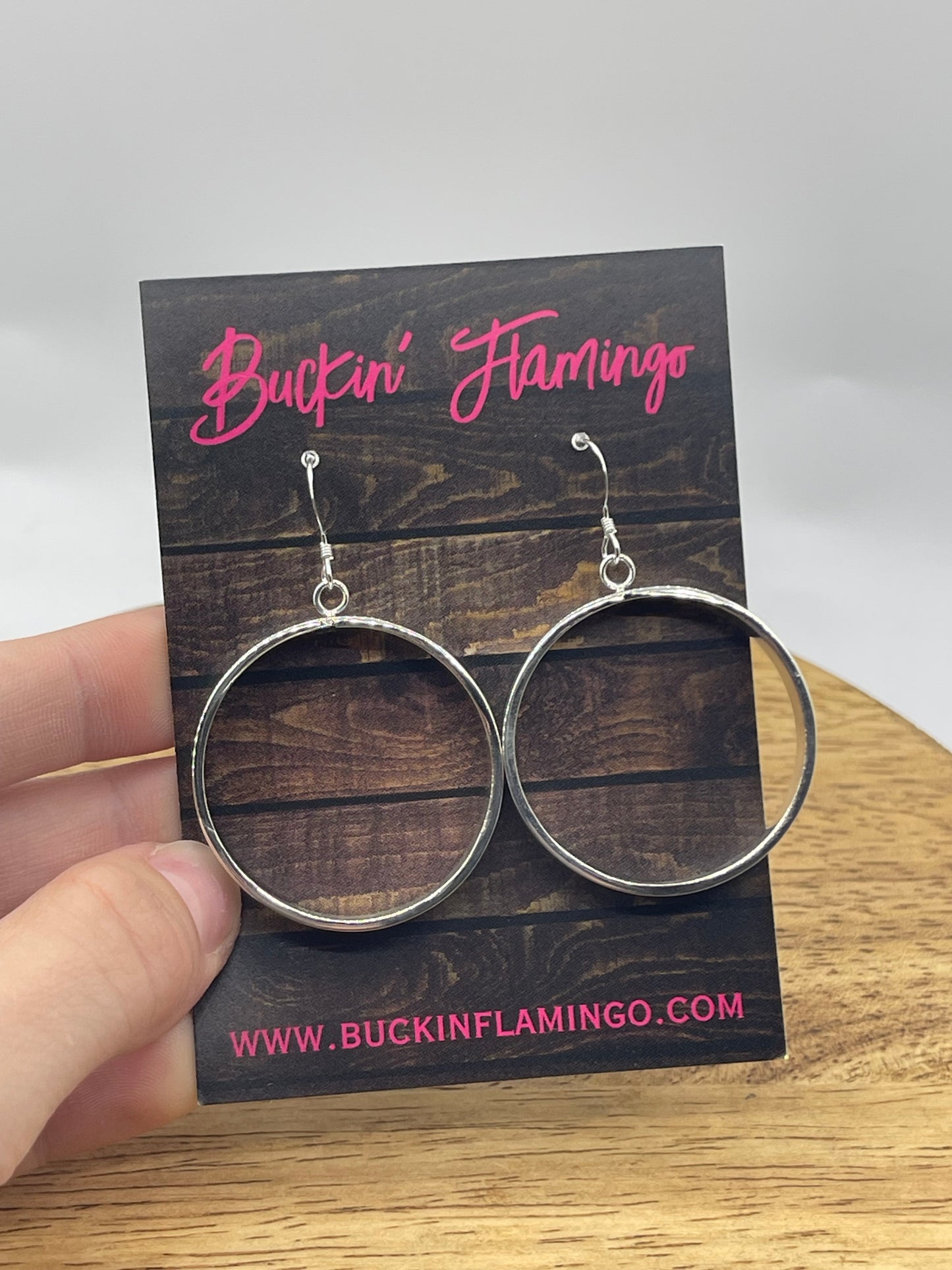 Inlay Turquoise Dangle Hoop Earrings by Claudine Haloo, Zuni