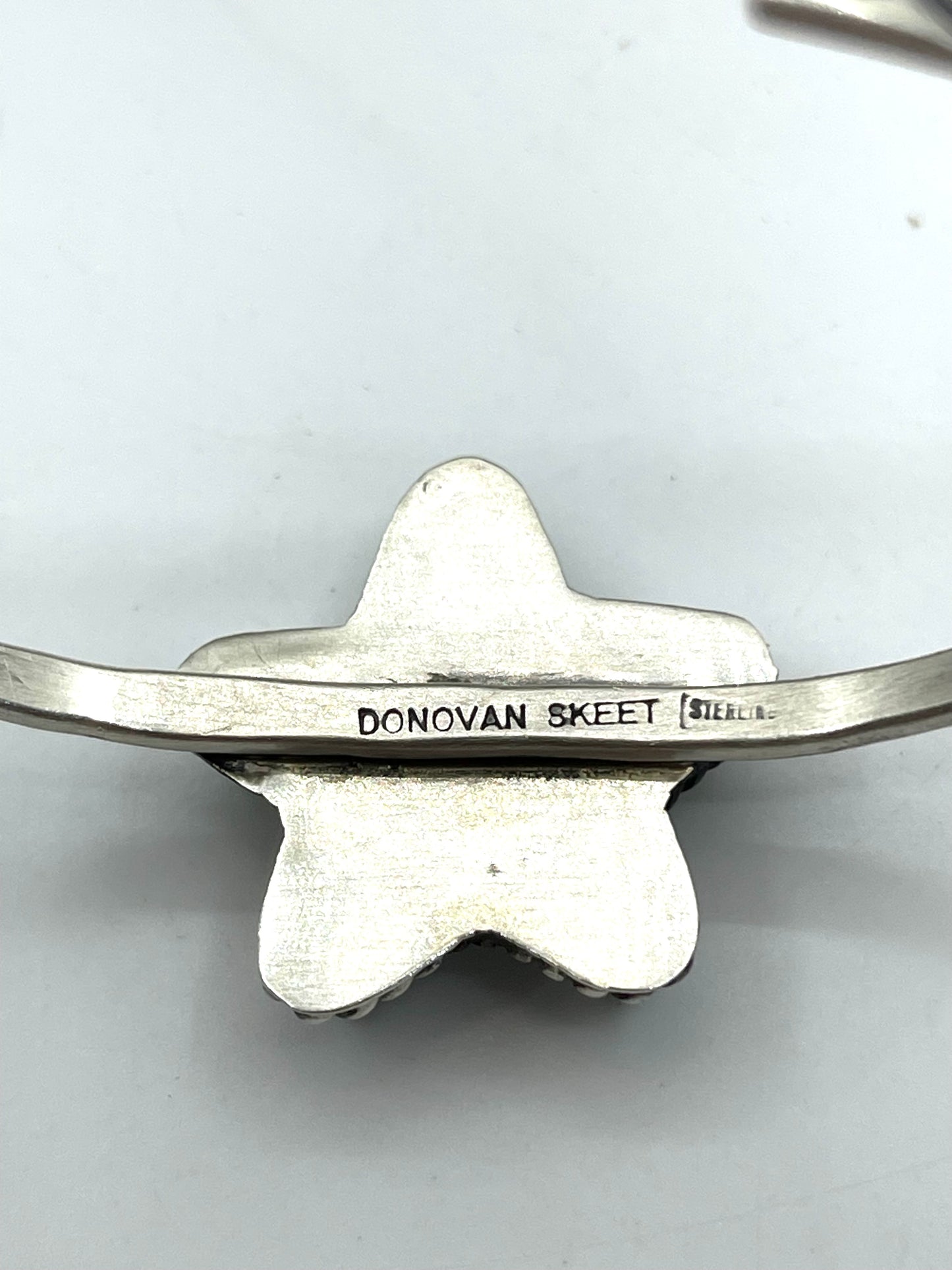5.5”-7” Turquoise Star Cuff By Donovan Skeet, Navajo