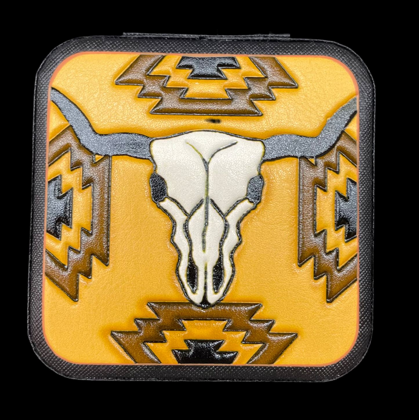 Travel Jewelry Box - Steer Skull Longhorn