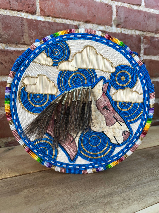 Stunning Native Made Beaded Horse Purse
