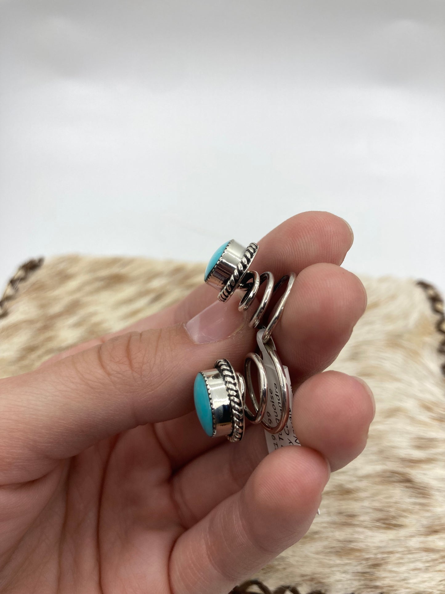 Set of 2 Turquoise Hair Pin by Callandra Tulley, Navajo