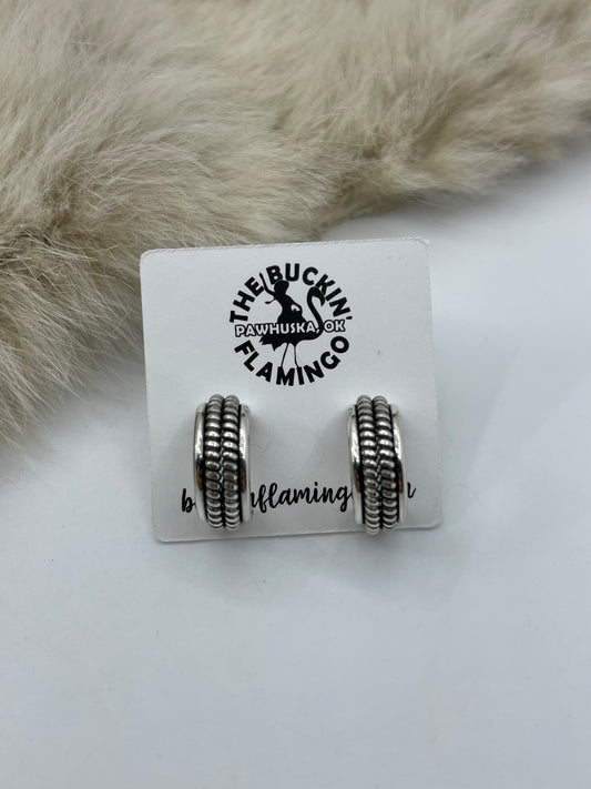 4 ROW SMALL HOOP BY CAROLINE TSOSI, NAVAJO