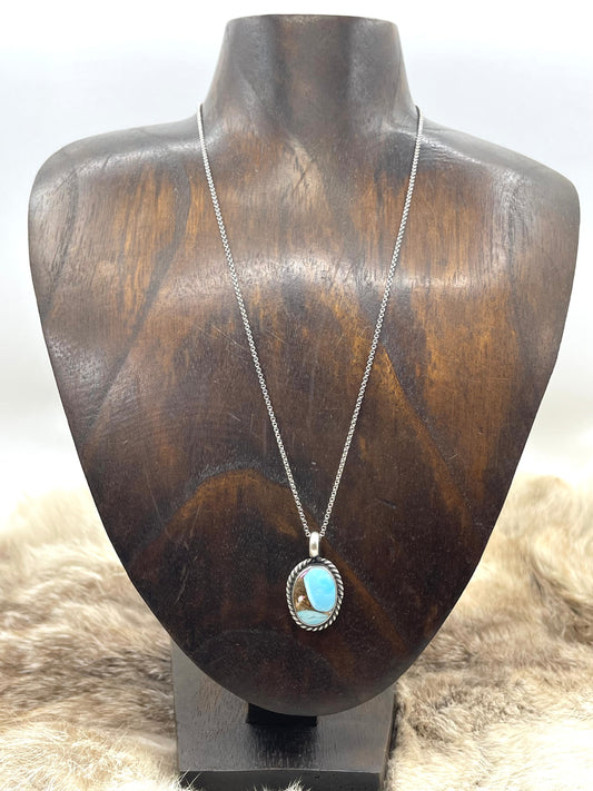 18" Cotton Candy Necklace by Johnny Dixon, Navajo