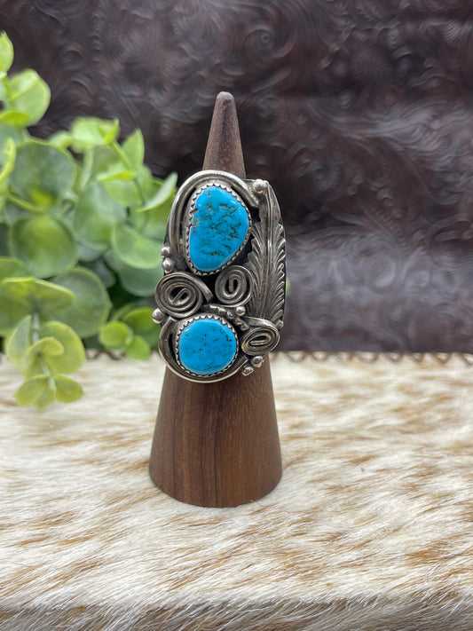 5.5 Vintage Turquoise Ring