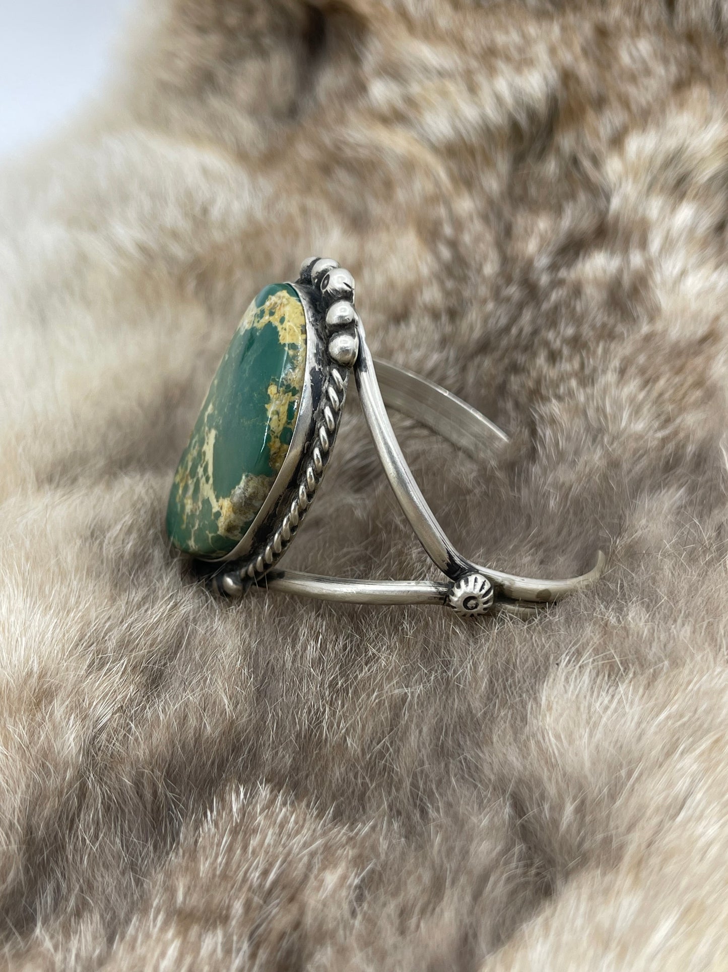 Royston Turquoise Cuff by Augustine Largo, Navajo