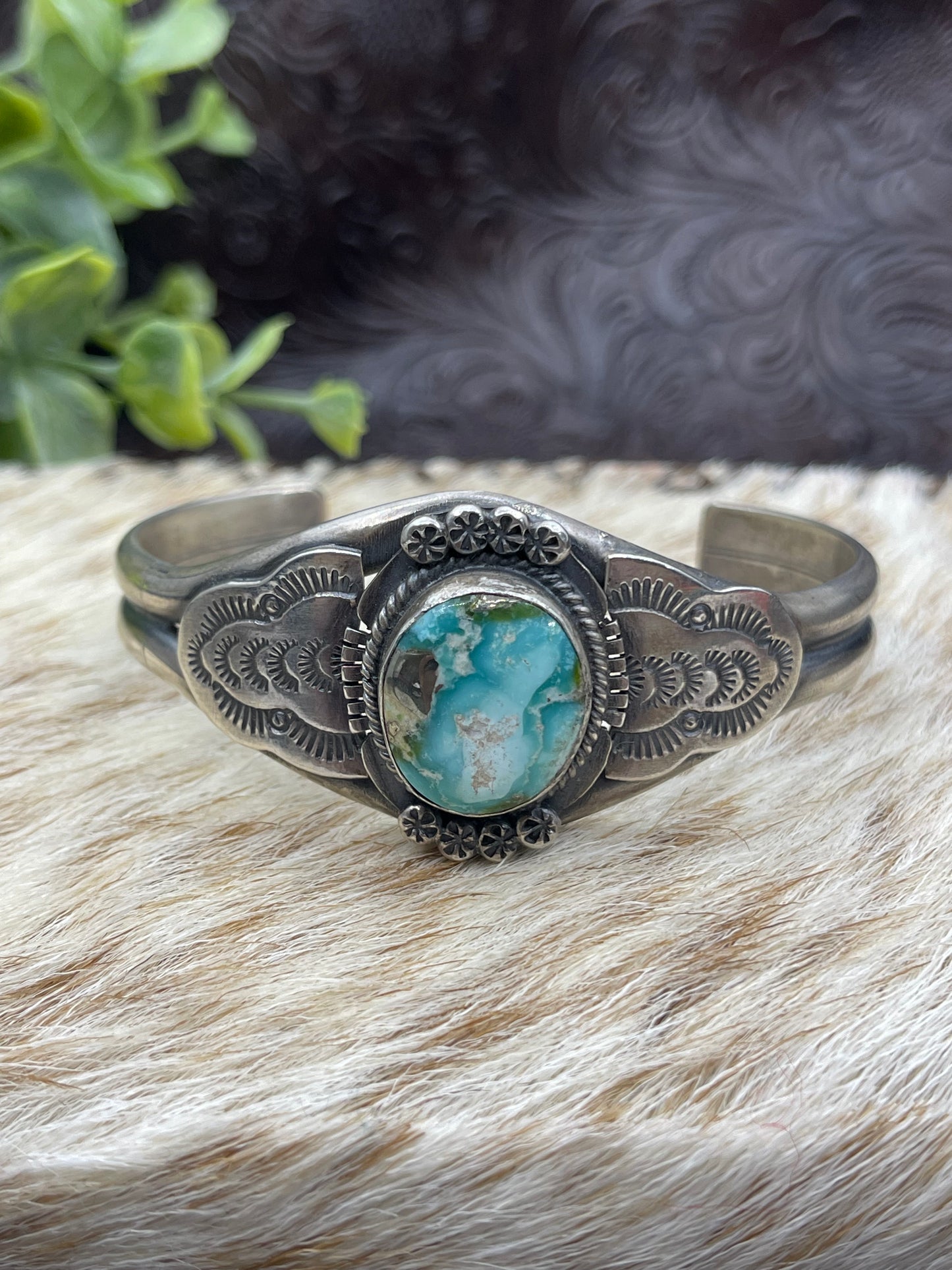 6''- 7'' Sonoran Gold Cuff By John Nelson Navajo