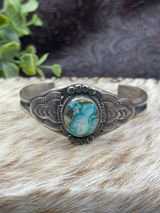 6''- 7'' Sonoran Gold Cuff By John Nelson Navajo