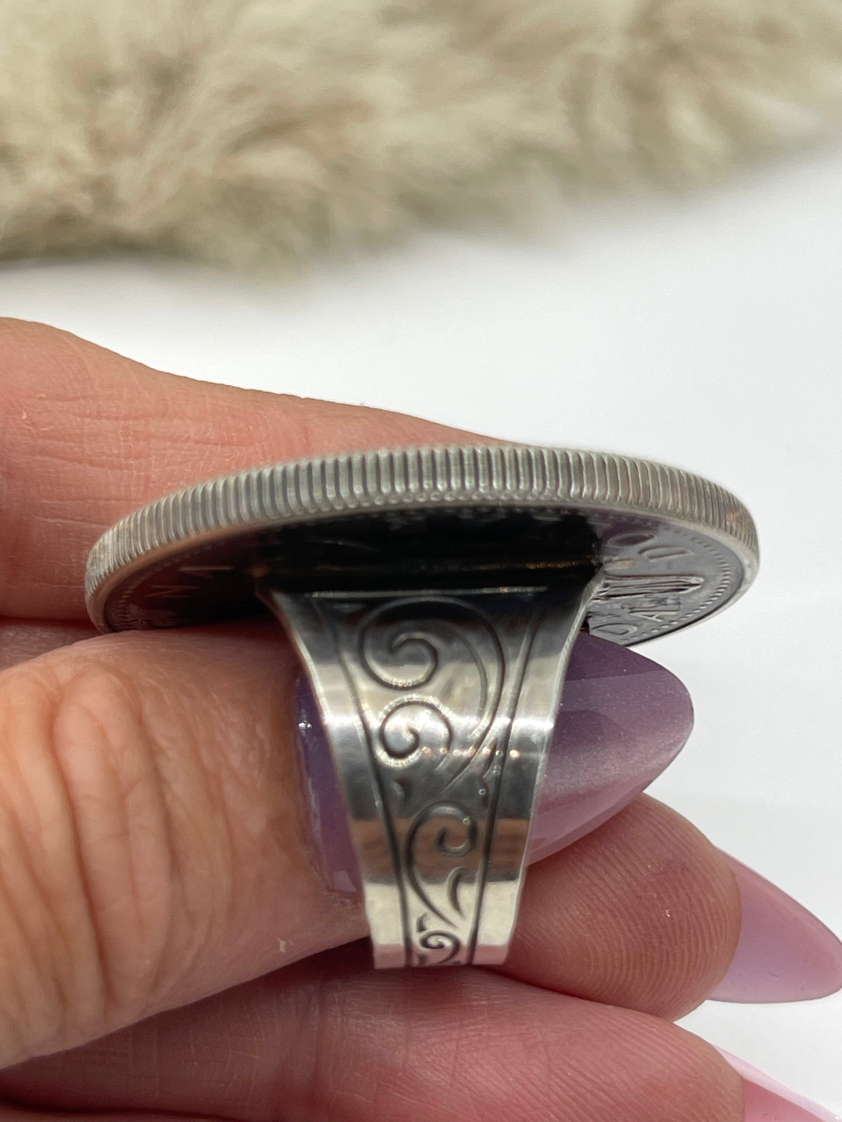 8.0 “Queen For The Day” Ring with 18K Gold Sunglasses by Bad Bronc