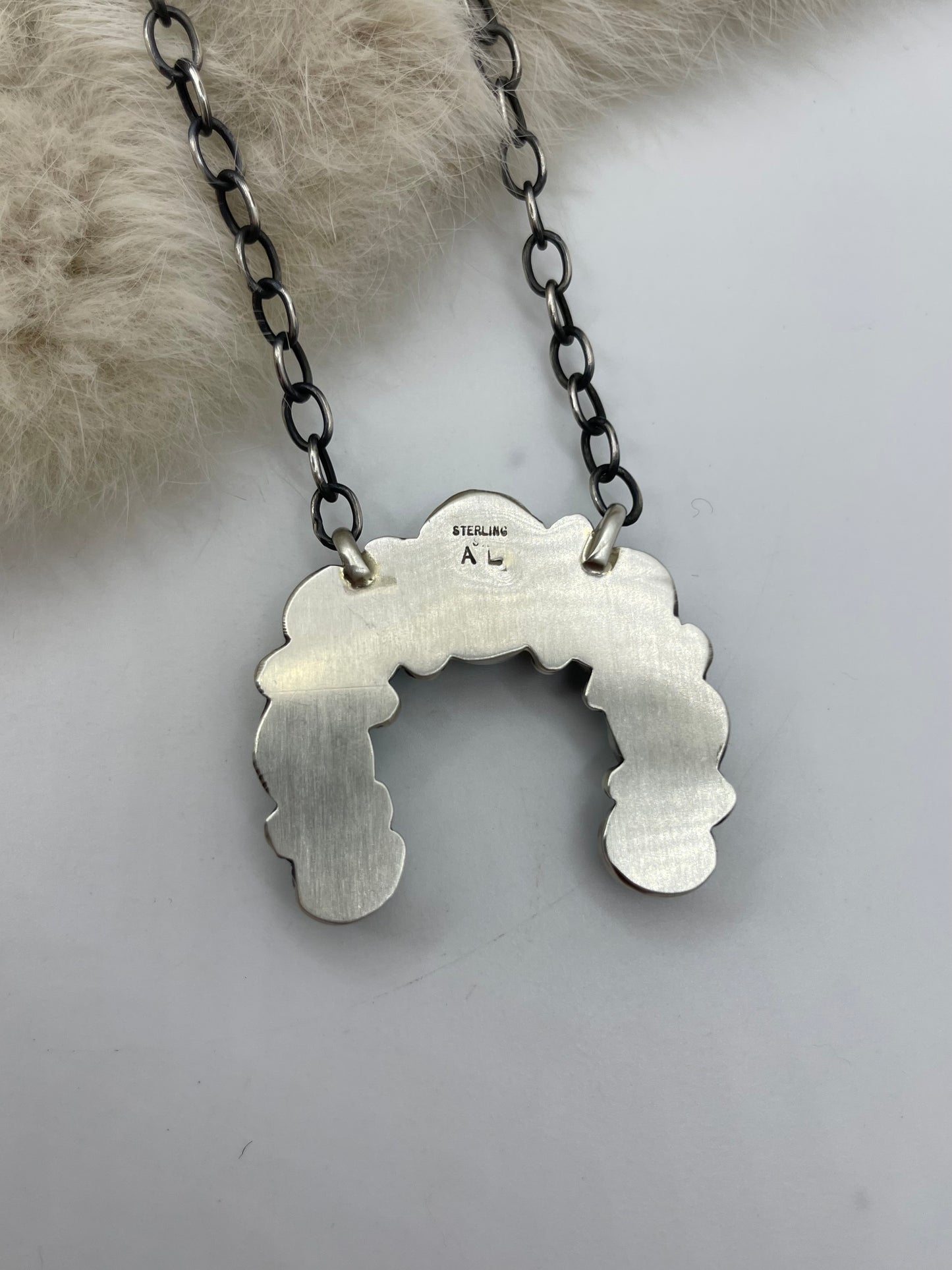 17" Turquoise Necklace by Augustine Largo, Navajo