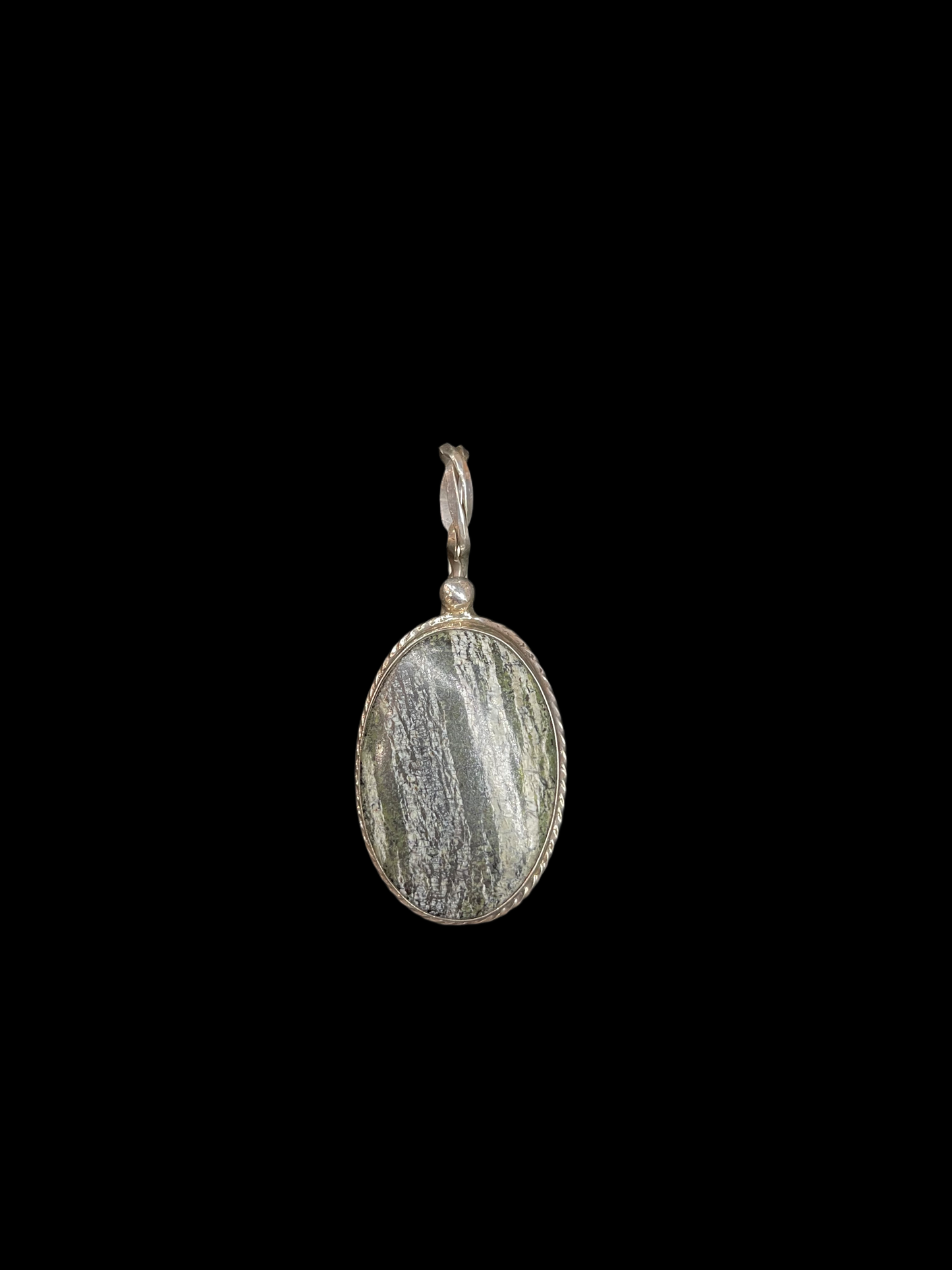 Vintage Zebra Jasper Pendant by DEU