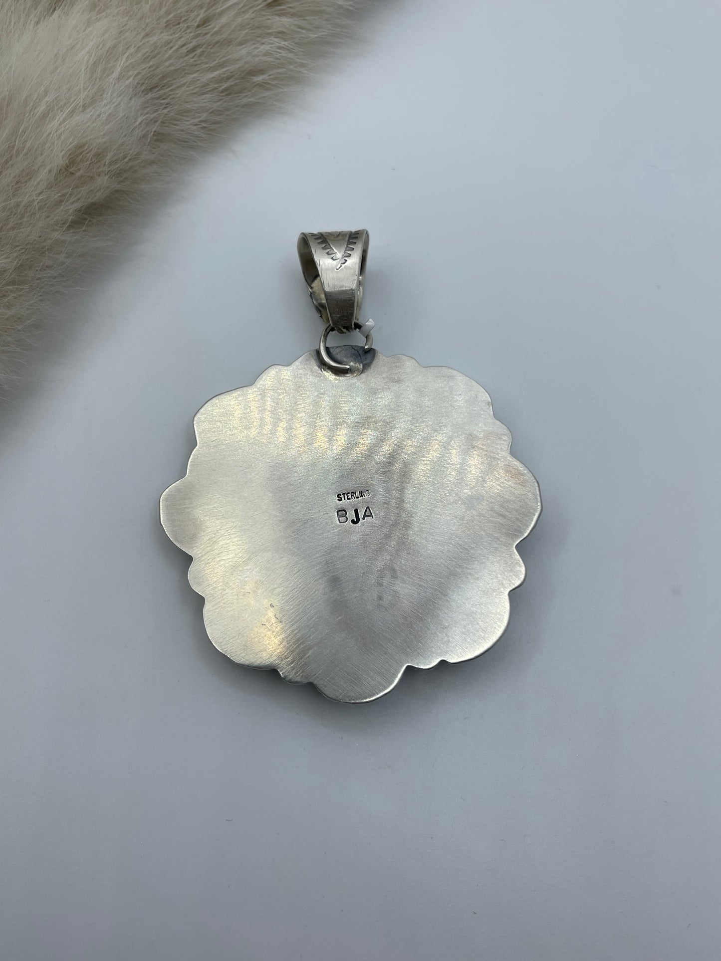 12mm Bale 1923 Peace Silver Dollar Pendant by Boyd Ashley, Navajo