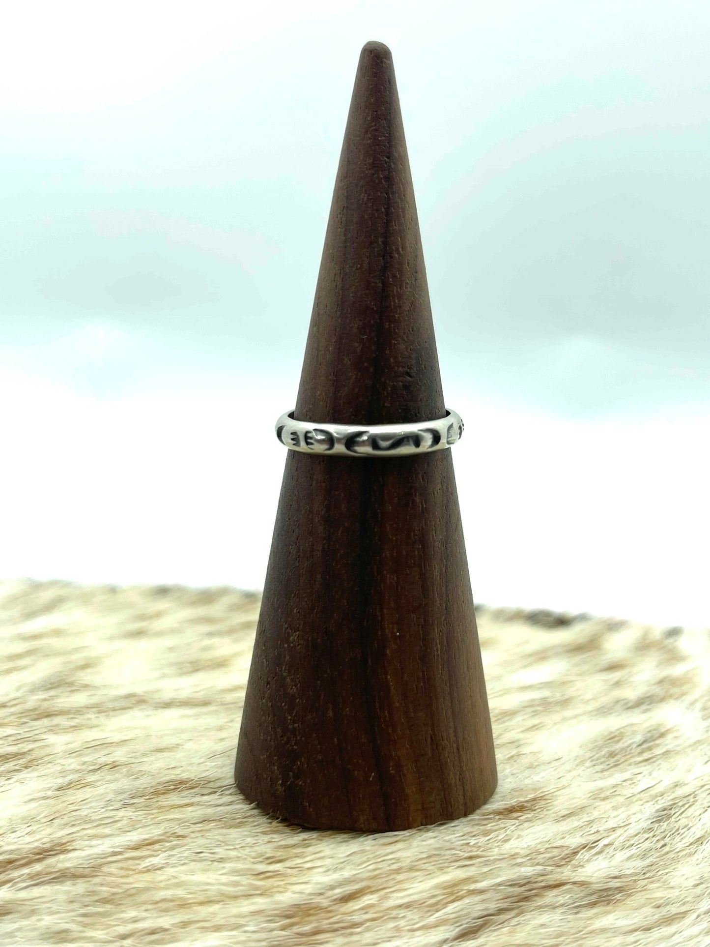 Sterling Silver Stamped Ring