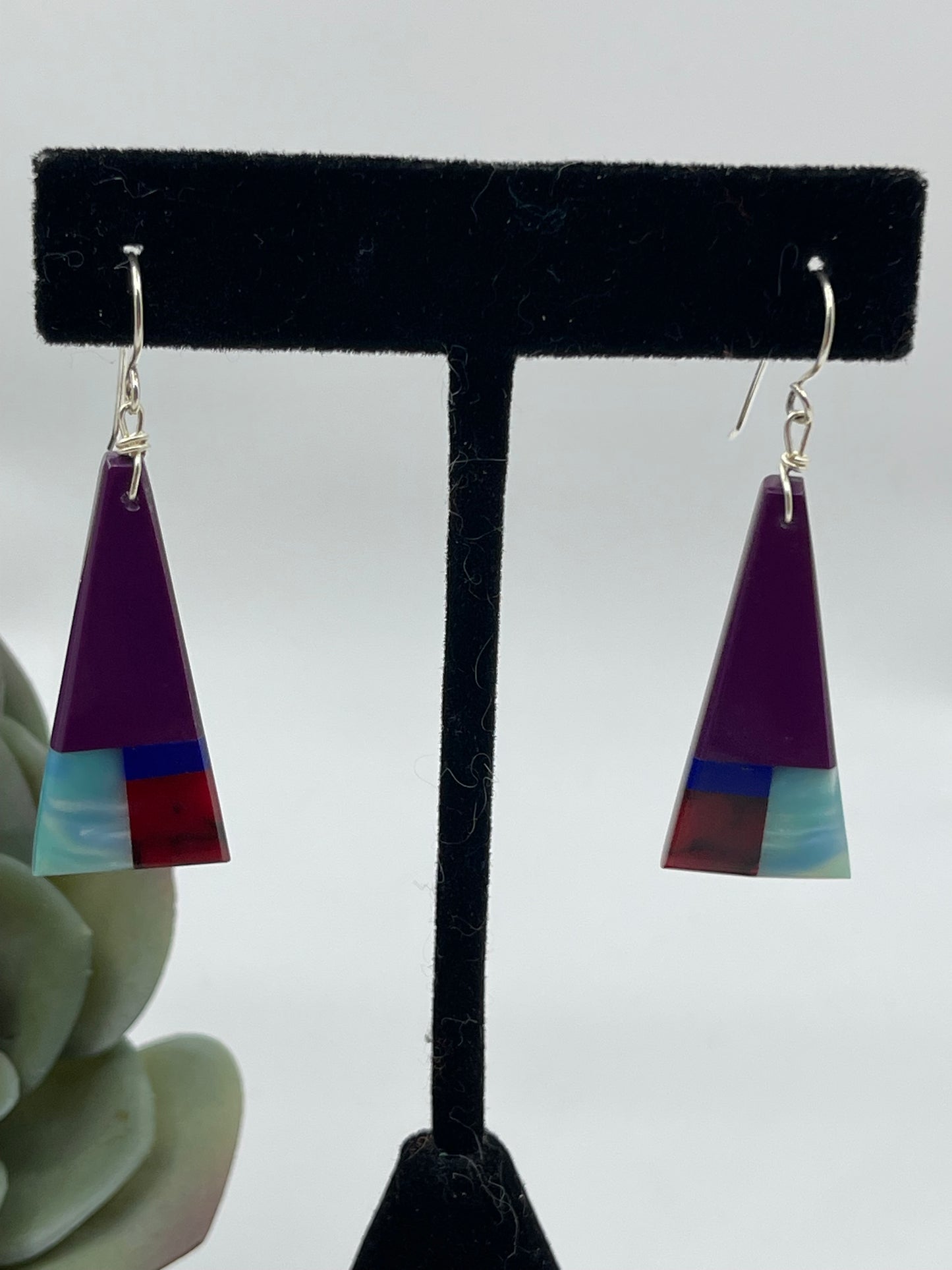 2" Sugilite Dangle Earrings