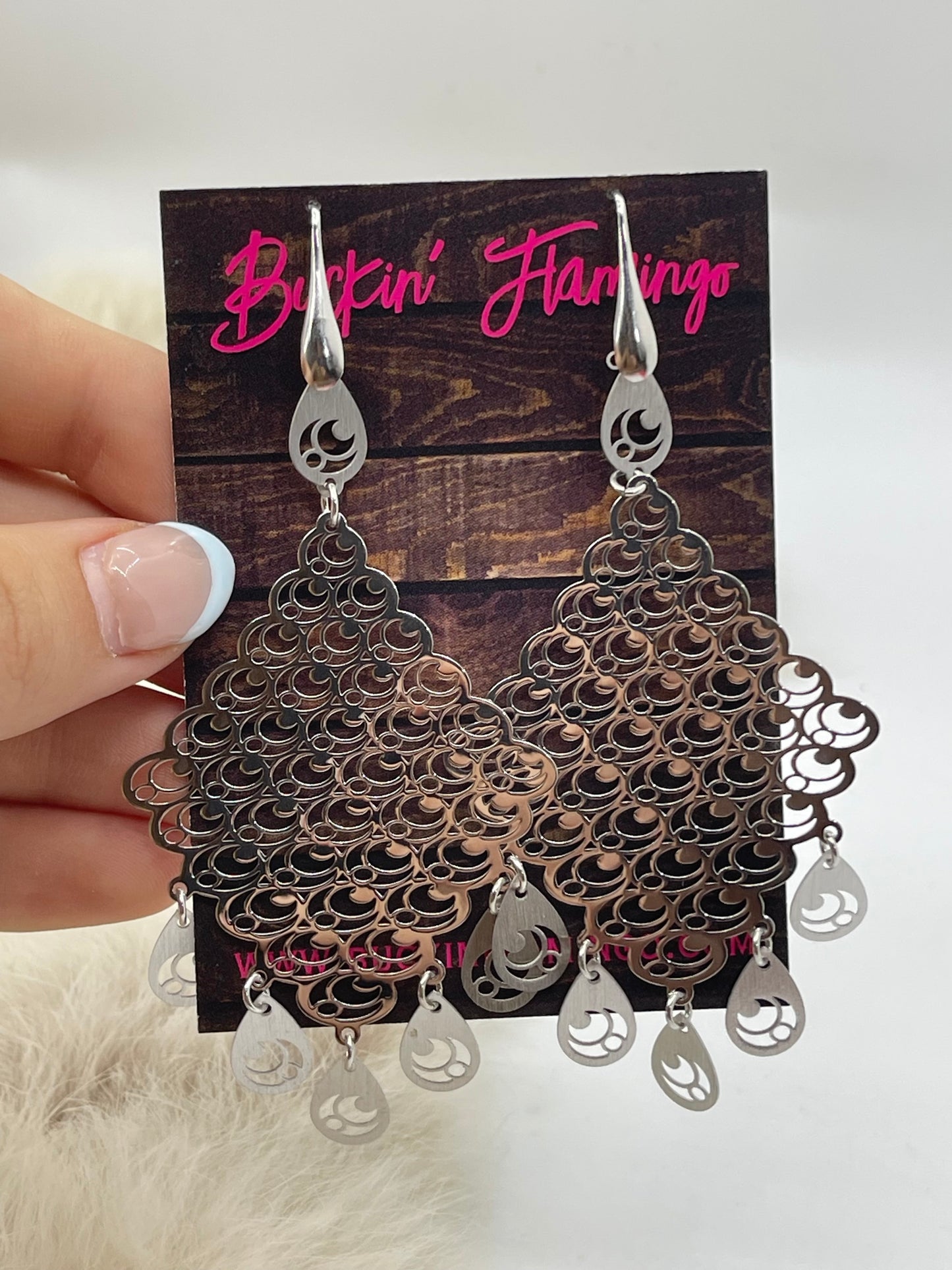 Lightweight Dangle Earrings Machine Made
