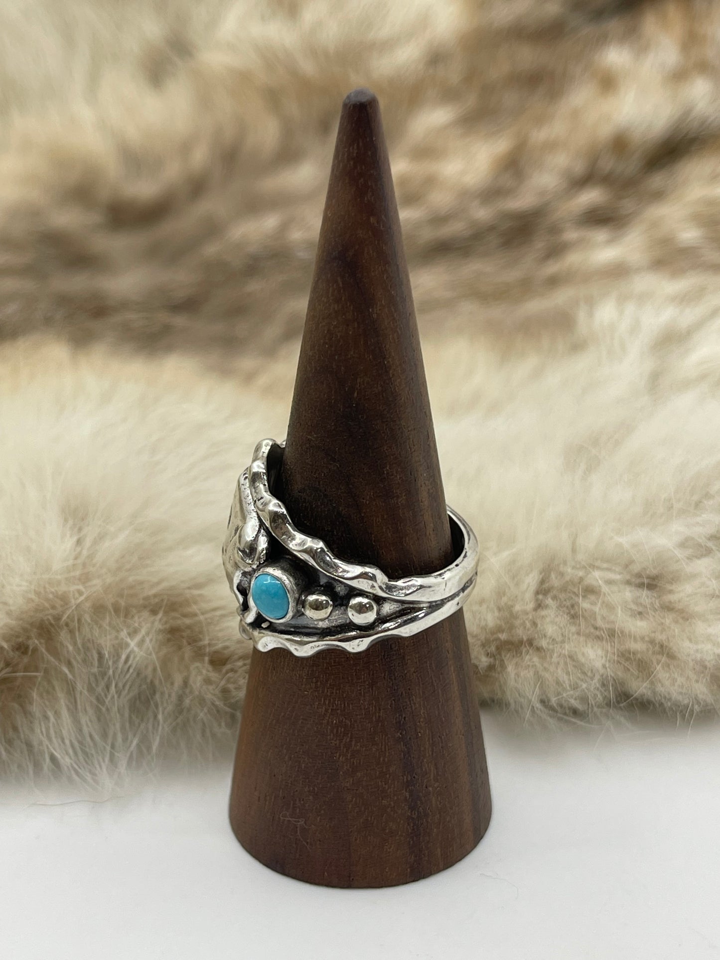 11.5 Buffalo Ring by Genevieve Francisco, Navajo