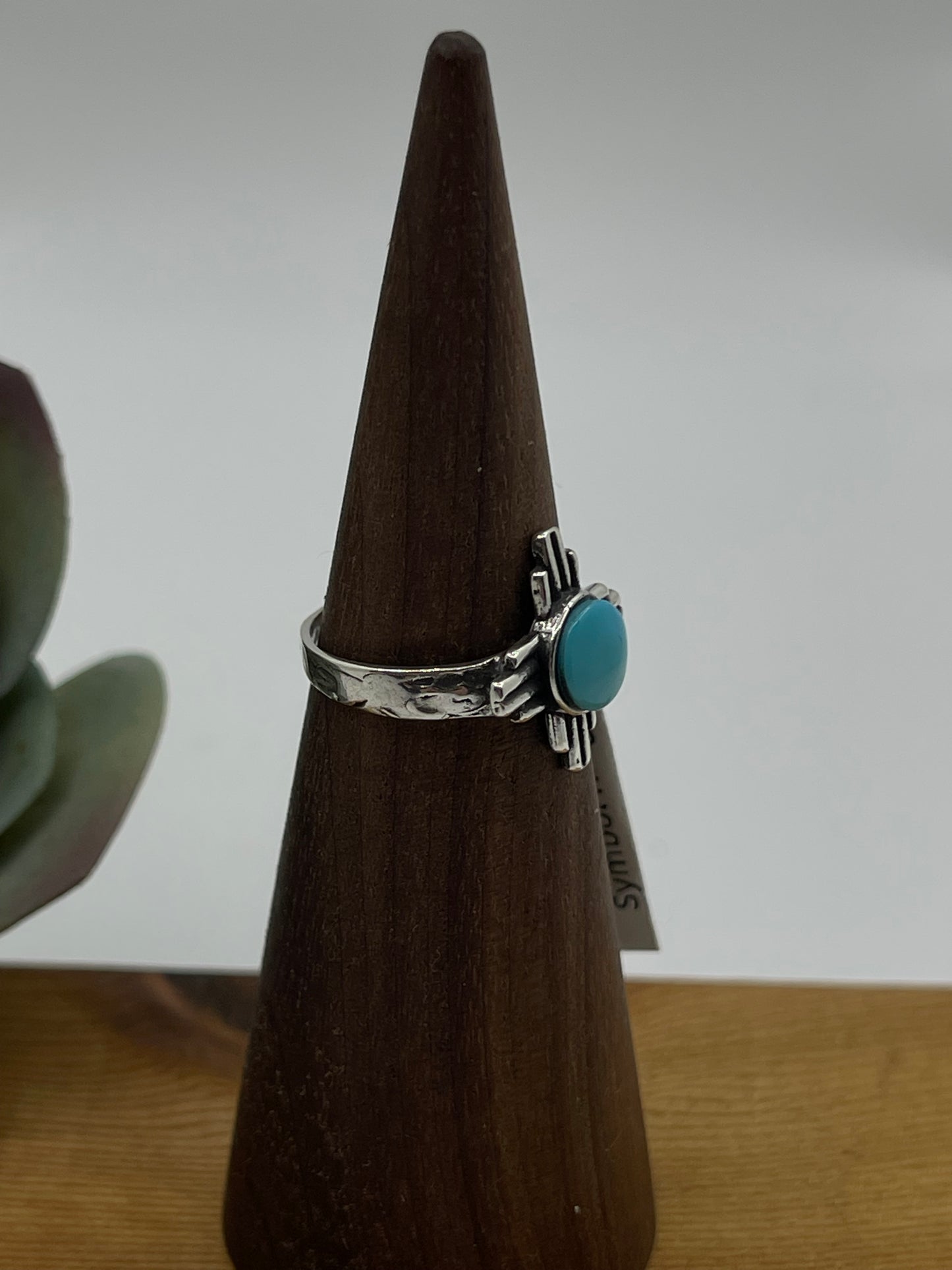 6.0 Turquoise Zia Symbol Ring by Zia
