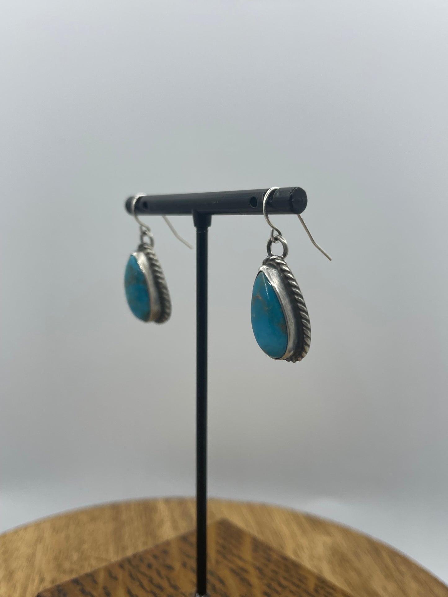 Turquoise Teardrop Dangle Earrings