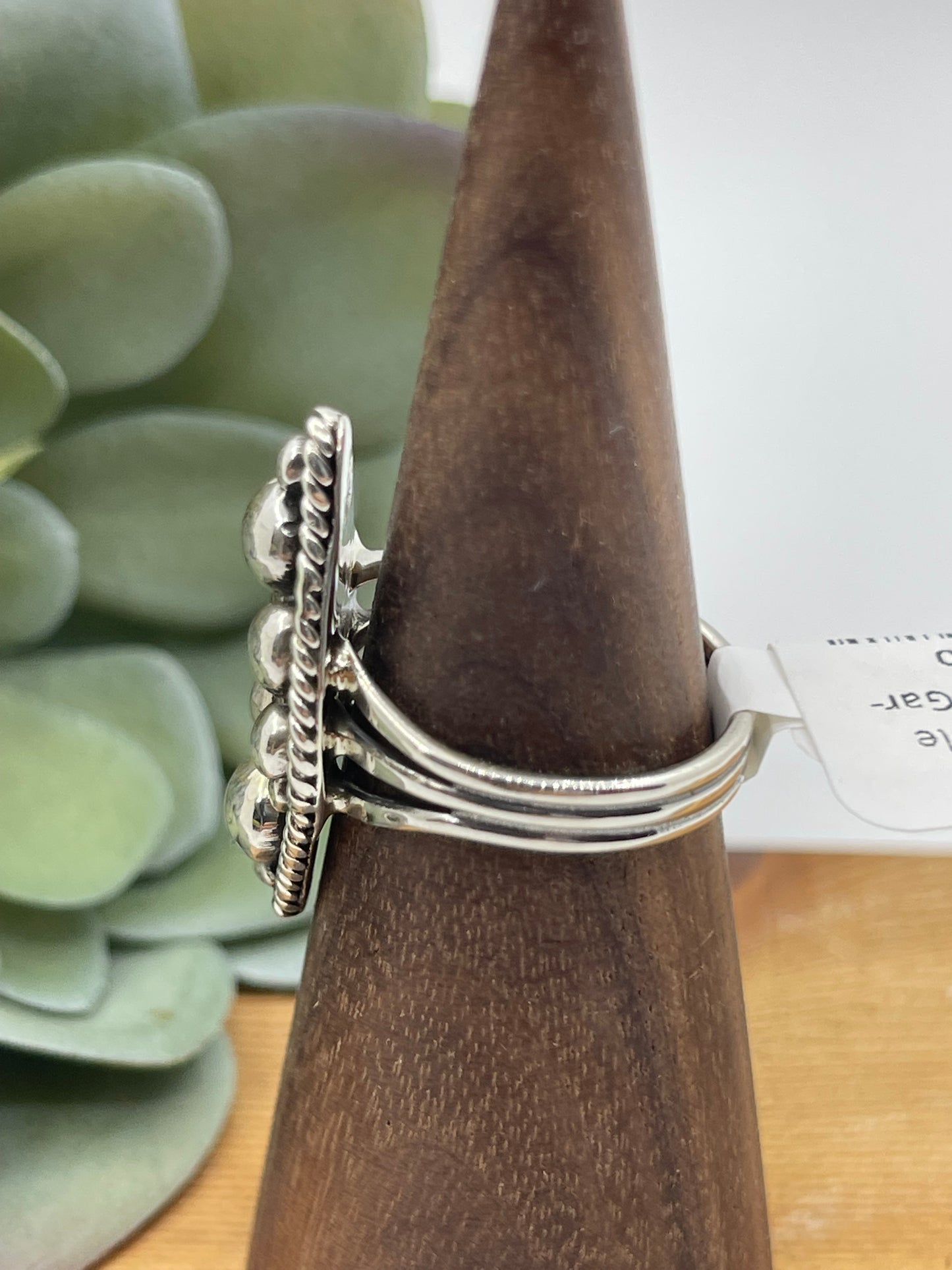 9.0 Silver Bubble Ring by Jimmy Garcia, Navajo