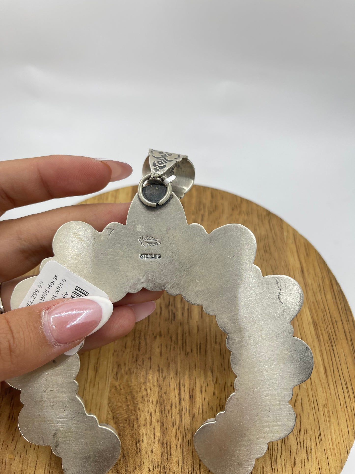 11 Stone Wild Horse Naja Pendant with a 14.2mm Bale