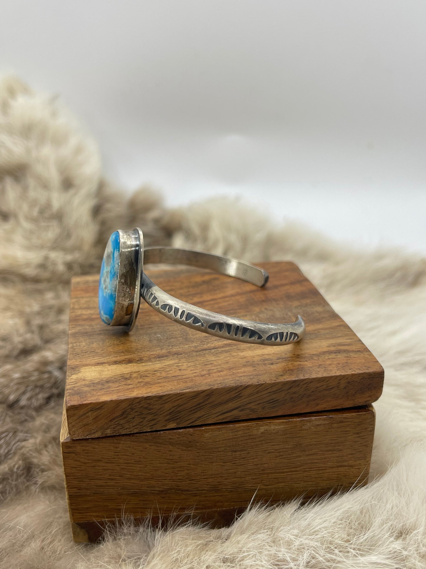 Kingman Turquoise Bracelet by "TY"