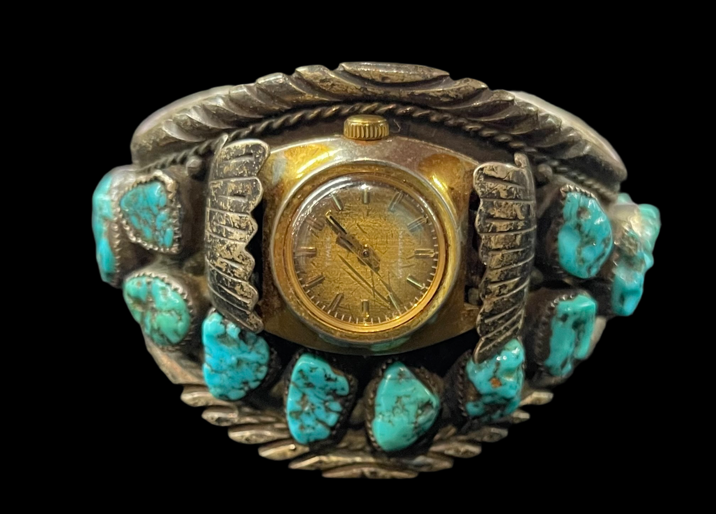 Vintage Turquoise Watch Cuff