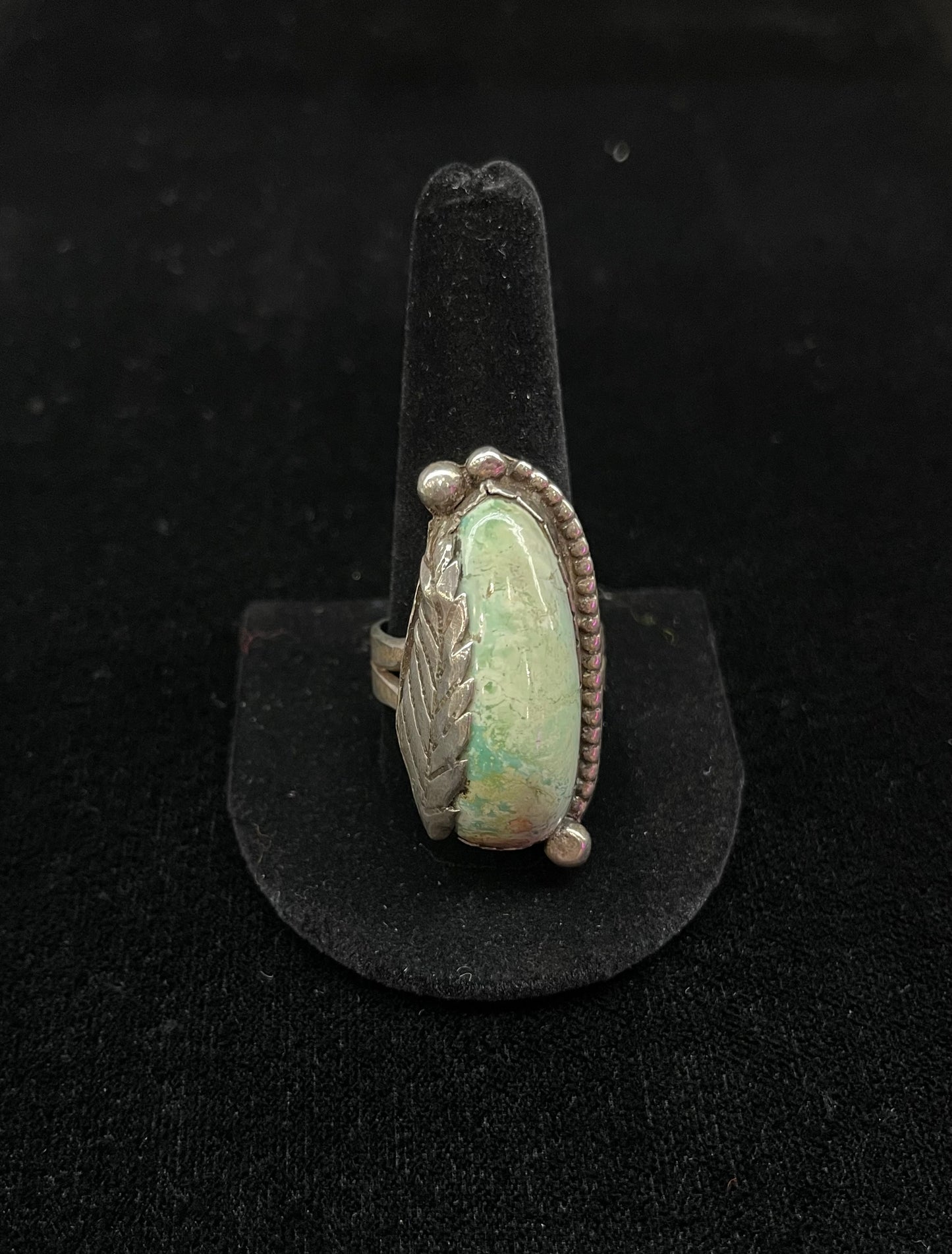 13.0 Vintage Cripple Creek Turquoise Ring