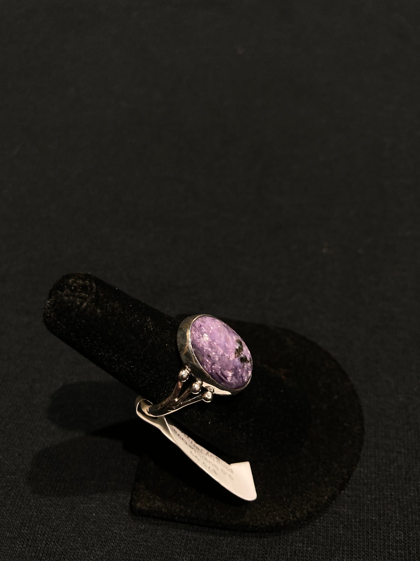 9.0 Sugilite Oval Ring by Jerryson Henio, Navajo