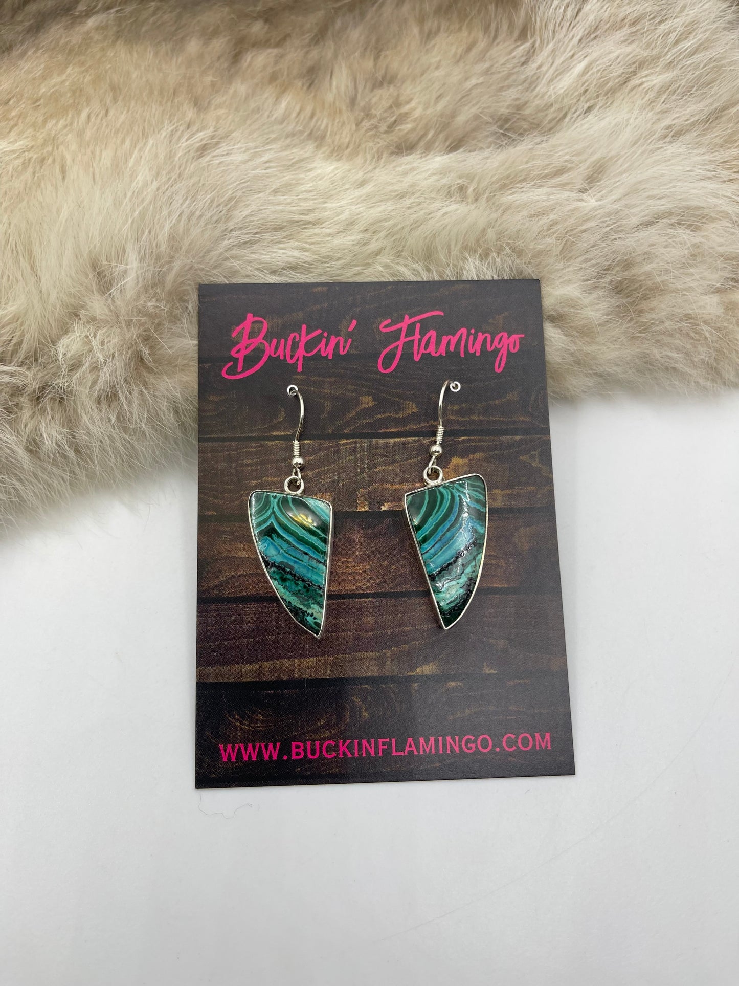 Malachite Dangle Earrings