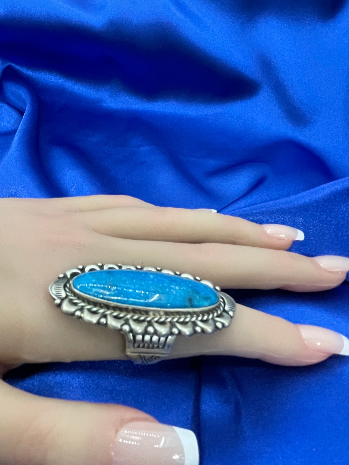8.0 Kingman Turquoise Ring