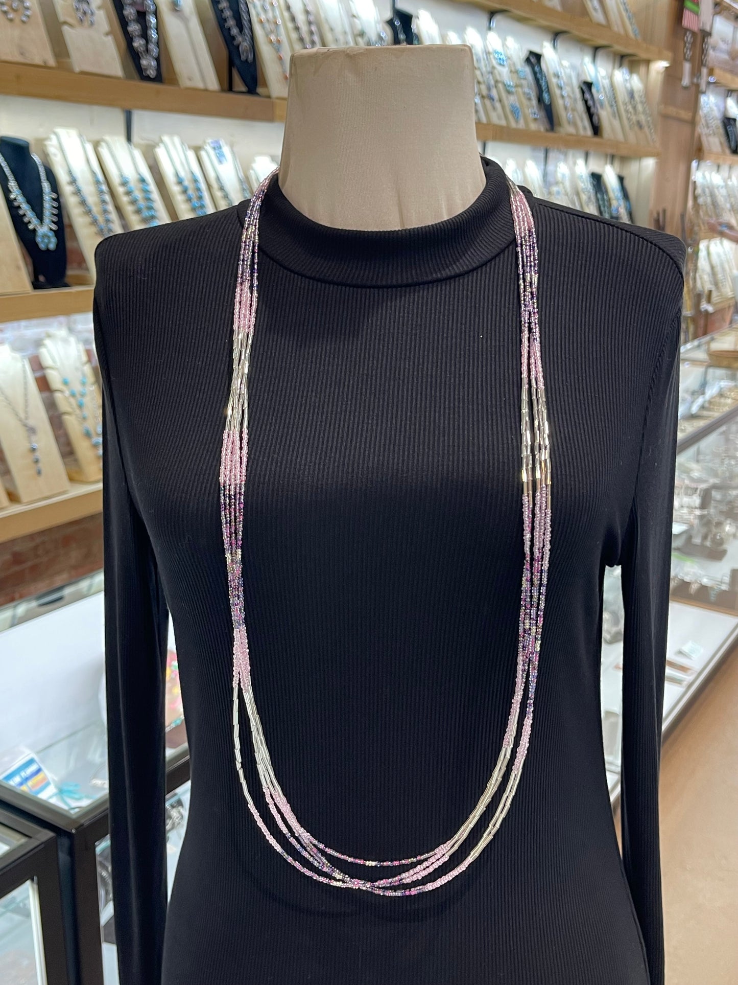 42” 5 Strand Necklace by Lillian & Vernon Steele, Apache