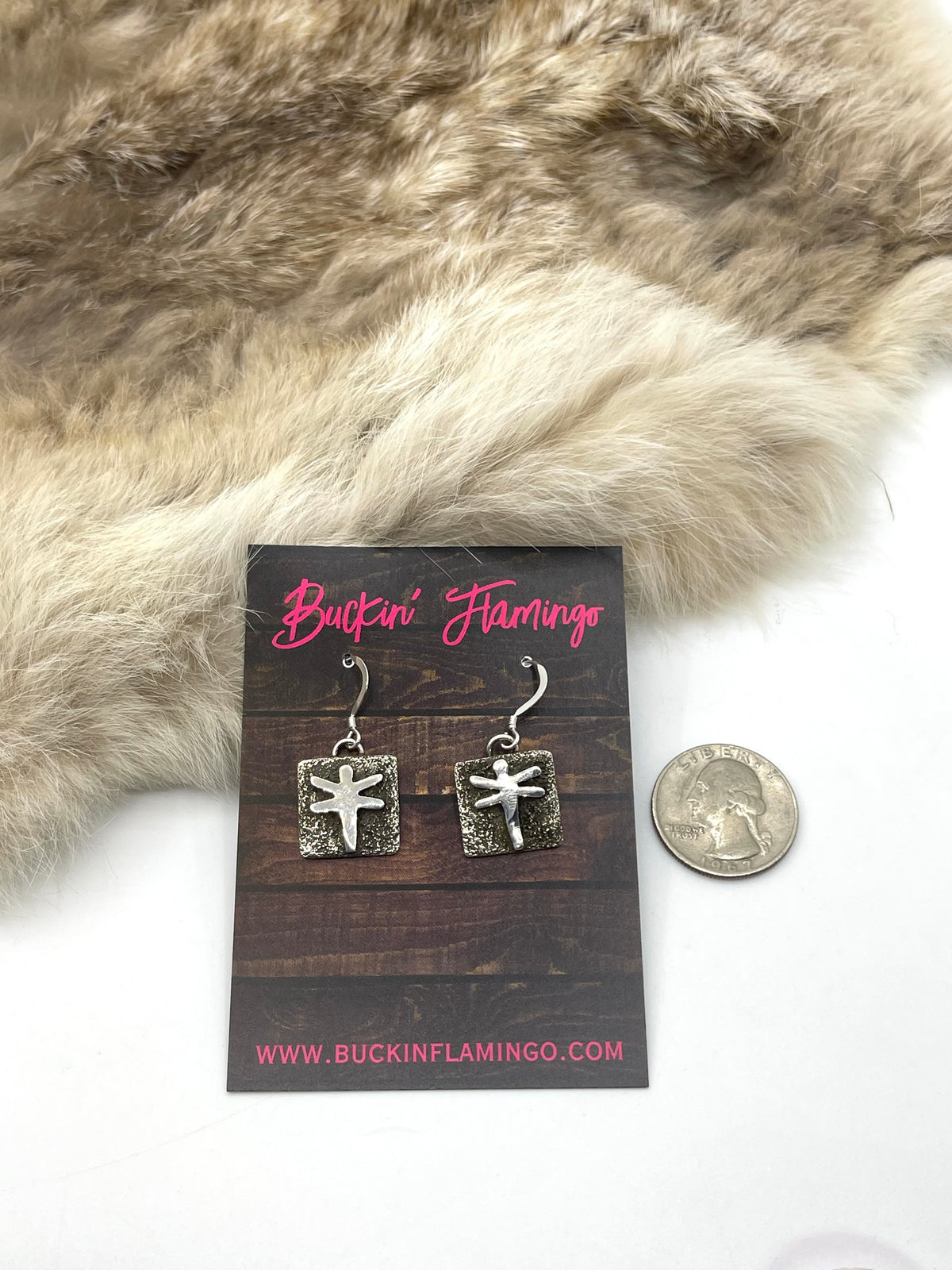 Hook Dragonfly Mini Petroglyph Earrings by Alex Sanchez, Navajo