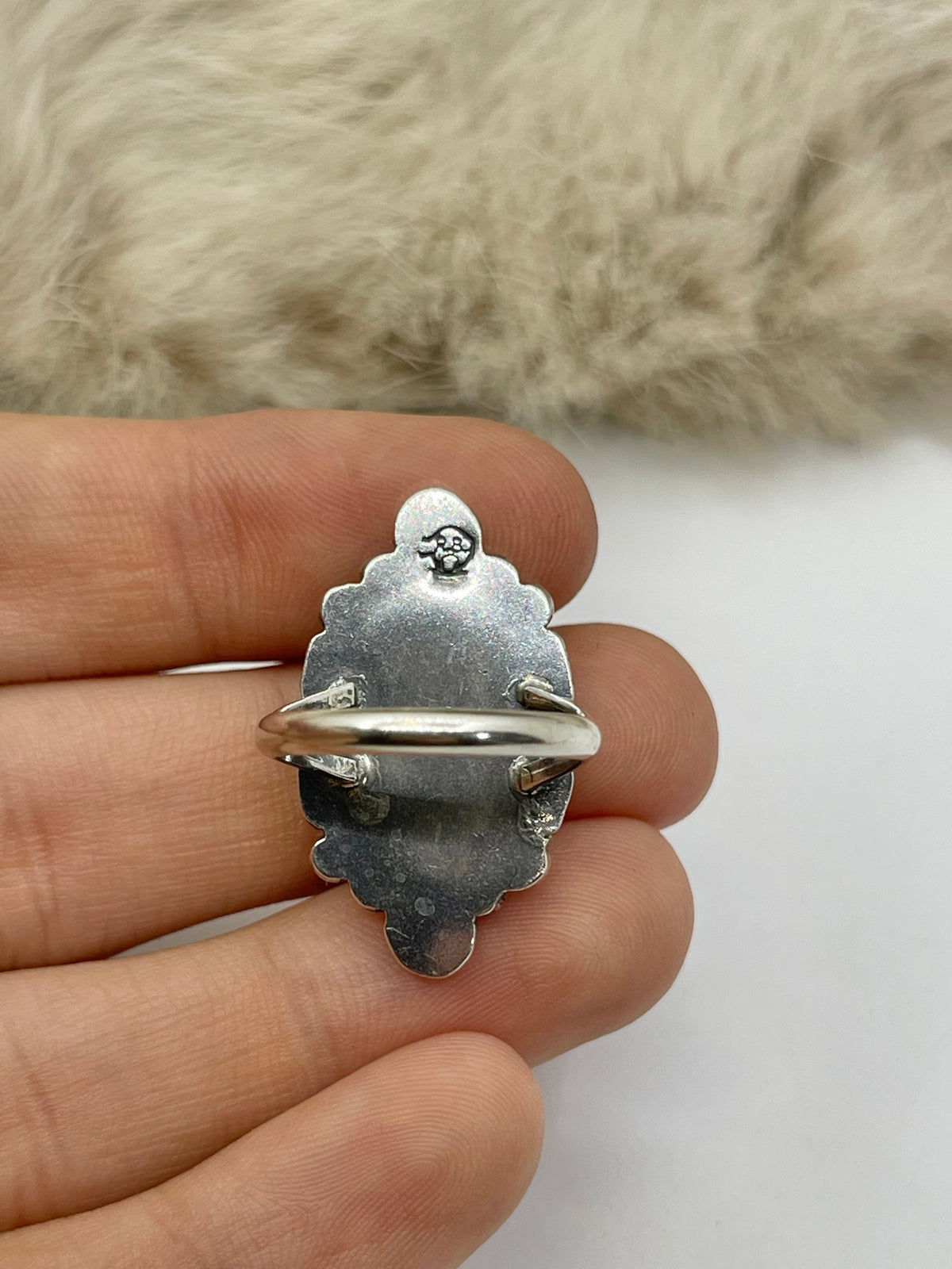 7.0 Sonoran Gold Turquoise Ring by Marita Benally, Navajo