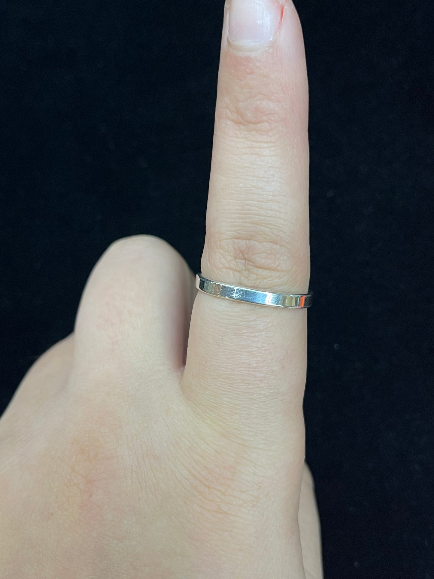 Danity Sterling Silver Ring by Elaine Tahe, Navajo