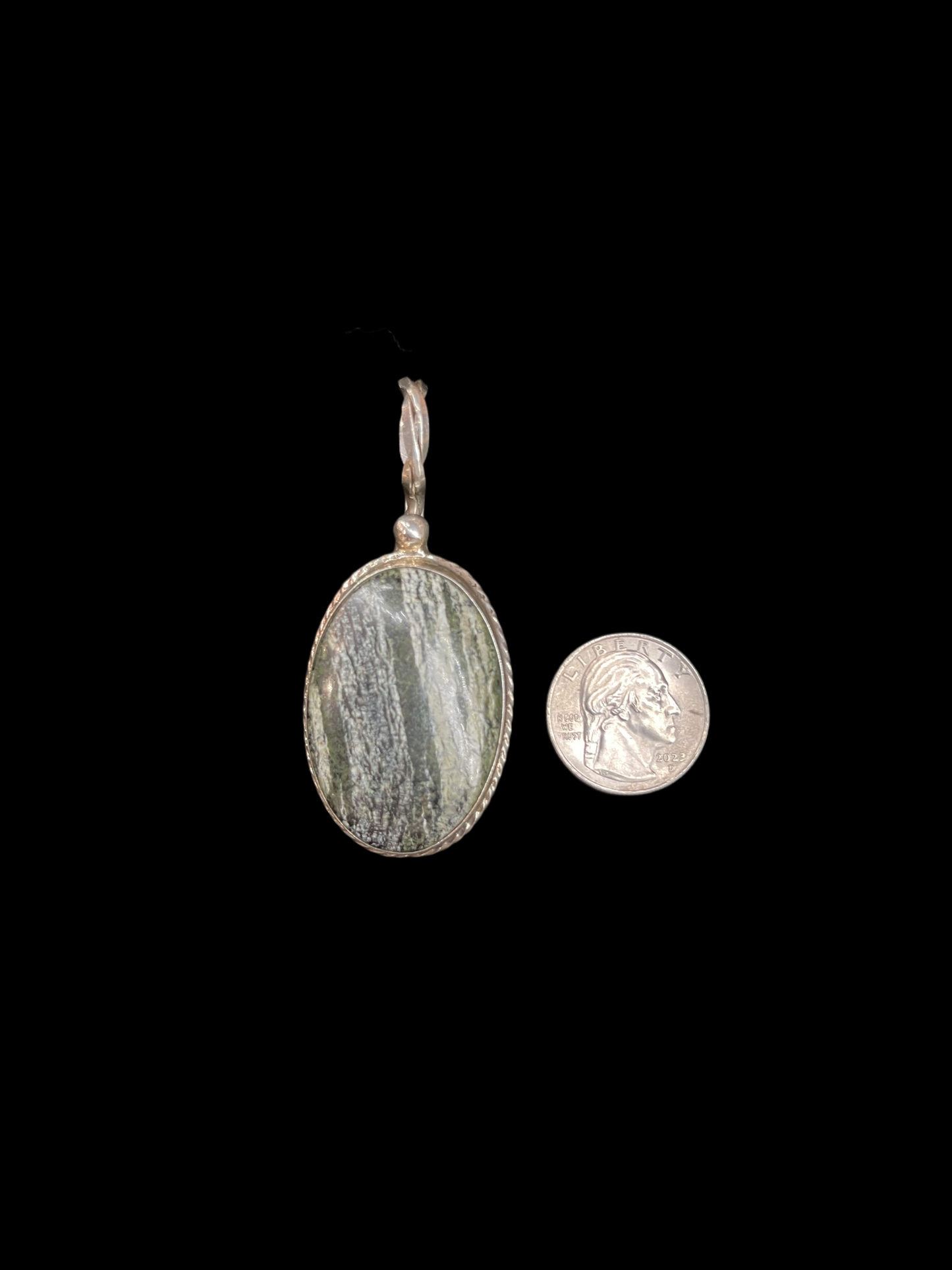 Vintage Zebra Jasper Pendant by DEU