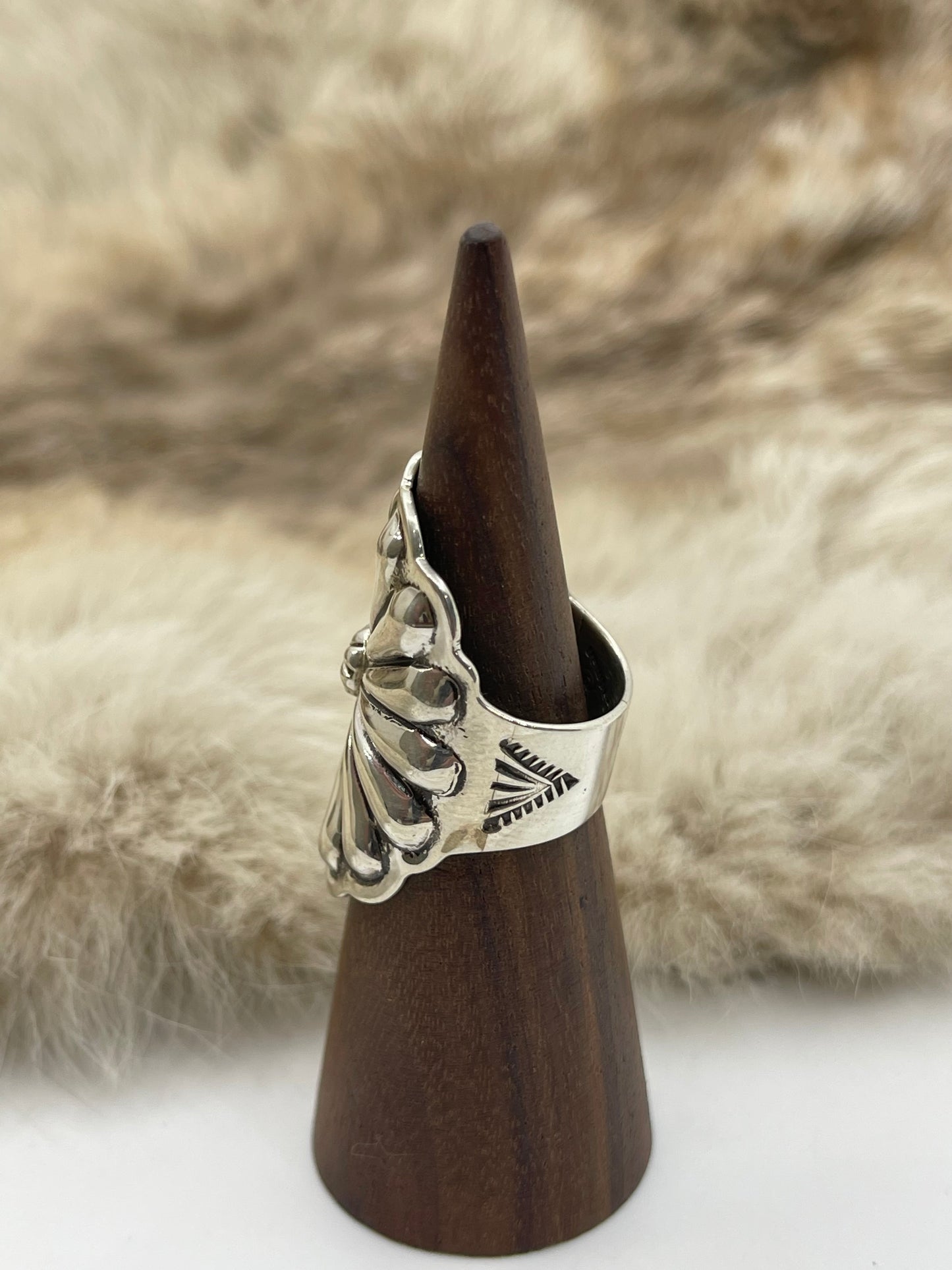 8.0 Concho Ring by Darrell Cadman, Navajo