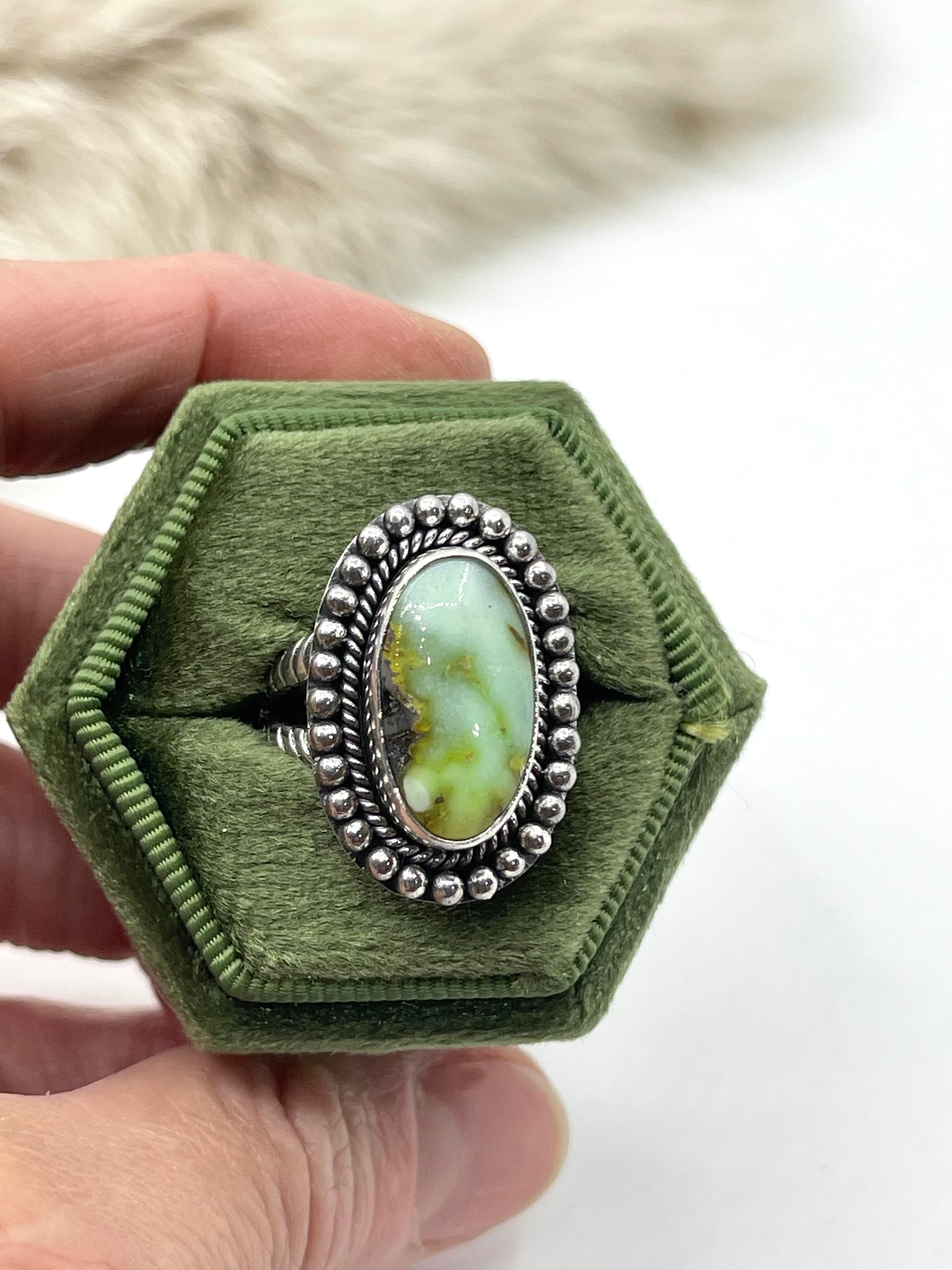 8.0 Oval Palomino Turquoise Ring