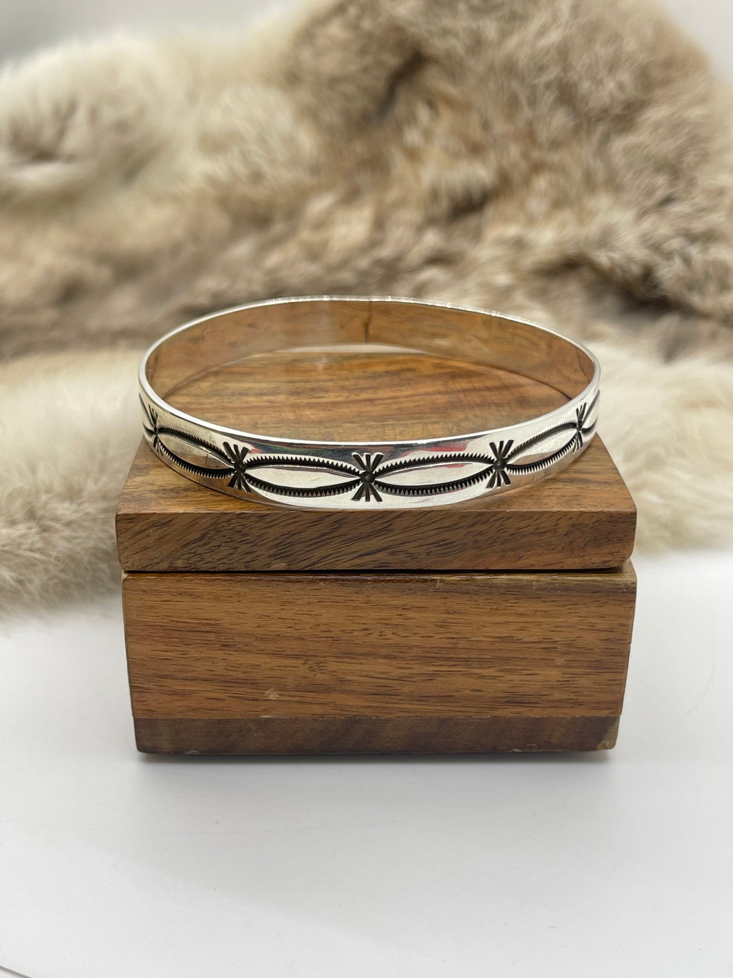 9” Bangle by Roland Dixson, Navajo