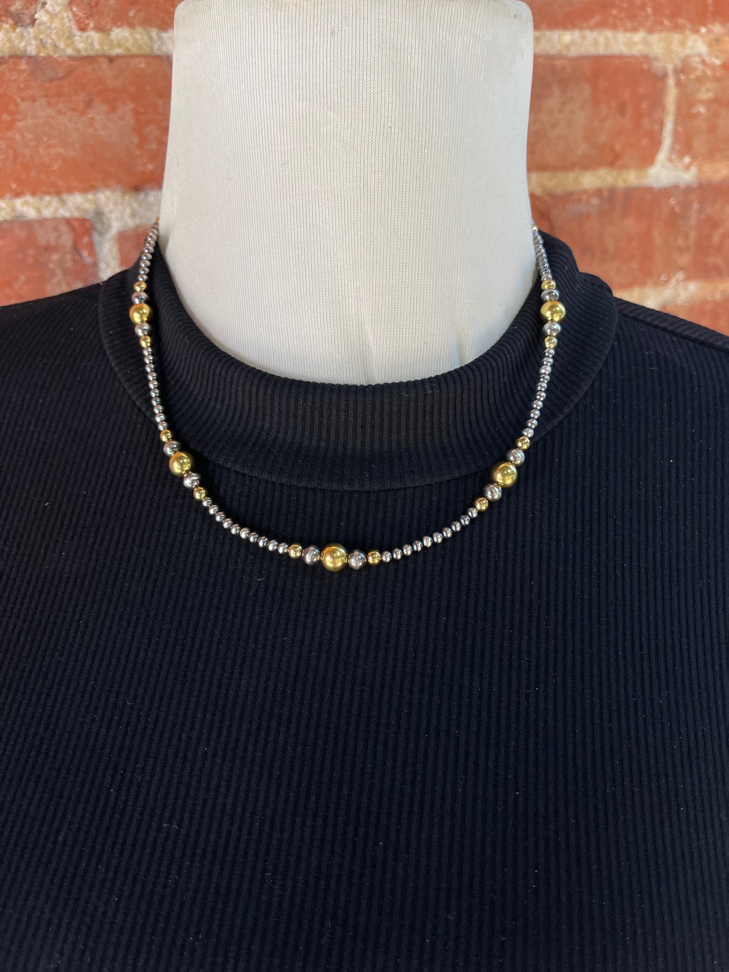 3mm Silver, 4mm-7mm 14k Gold Filled Necklace